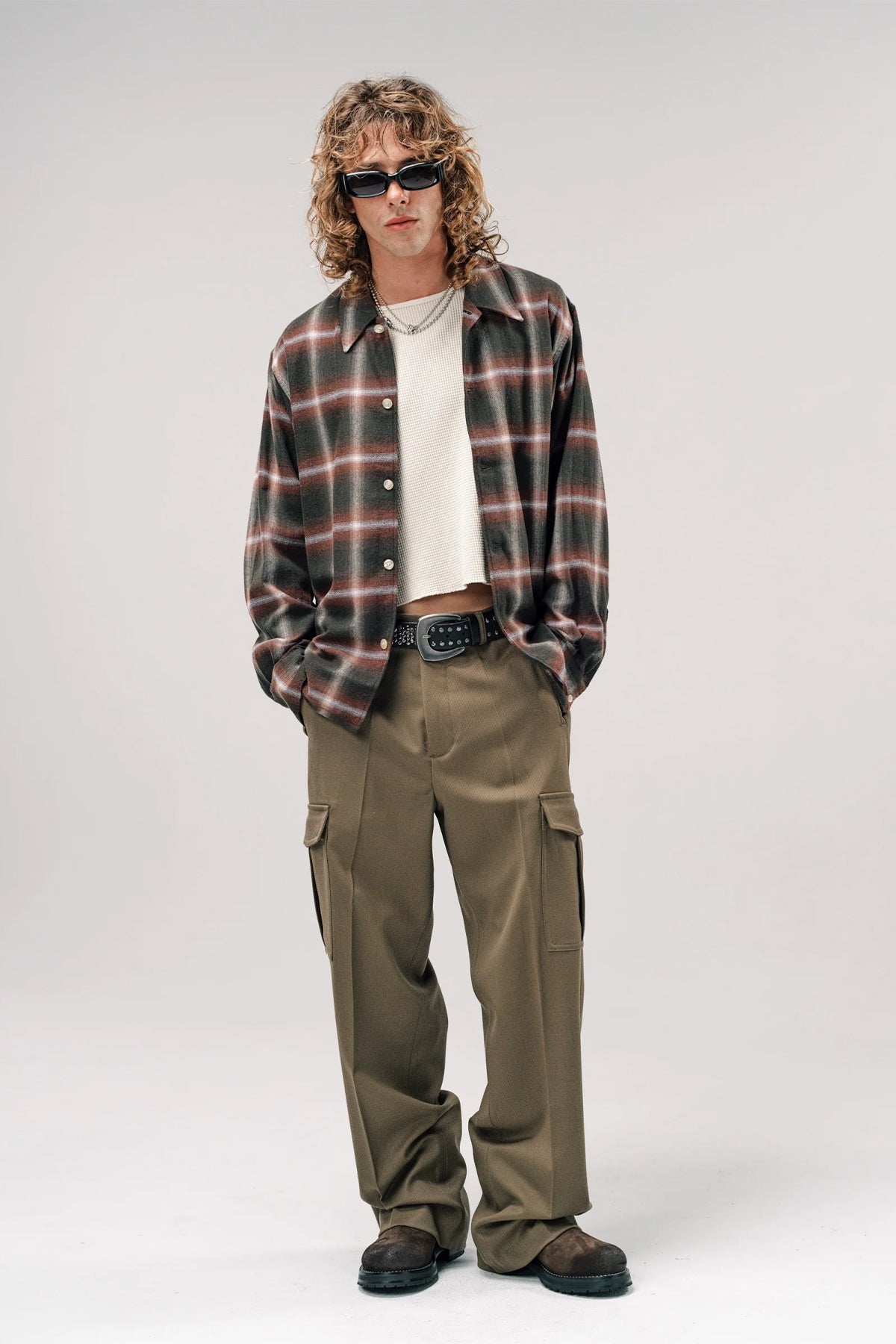 SECOND/LAYER | LOGAN OMBRE LONG SLEEVE SHIRT