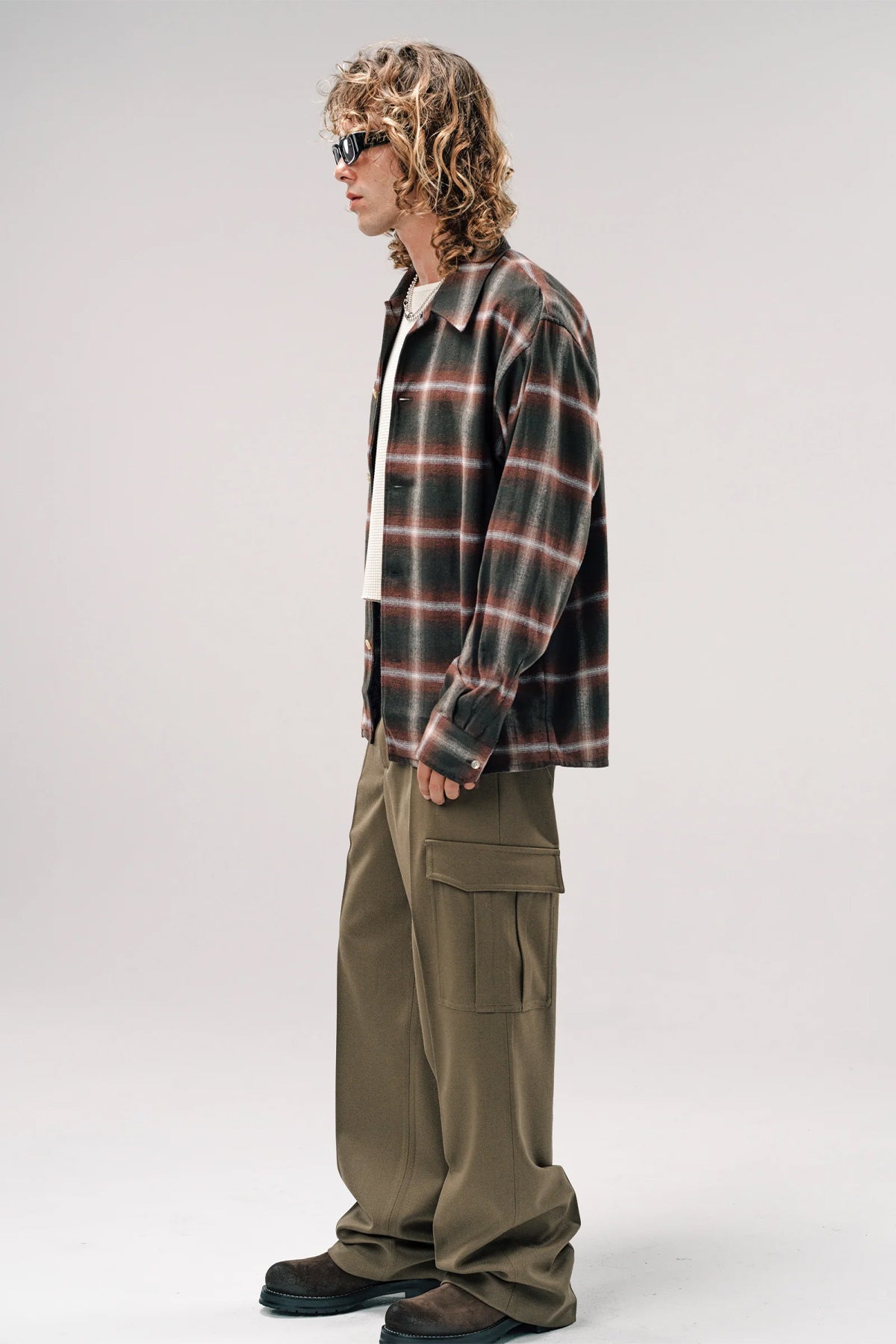 SECOND/LAYER | LOGAN OMBRE LONG SLEEVE SHIRT