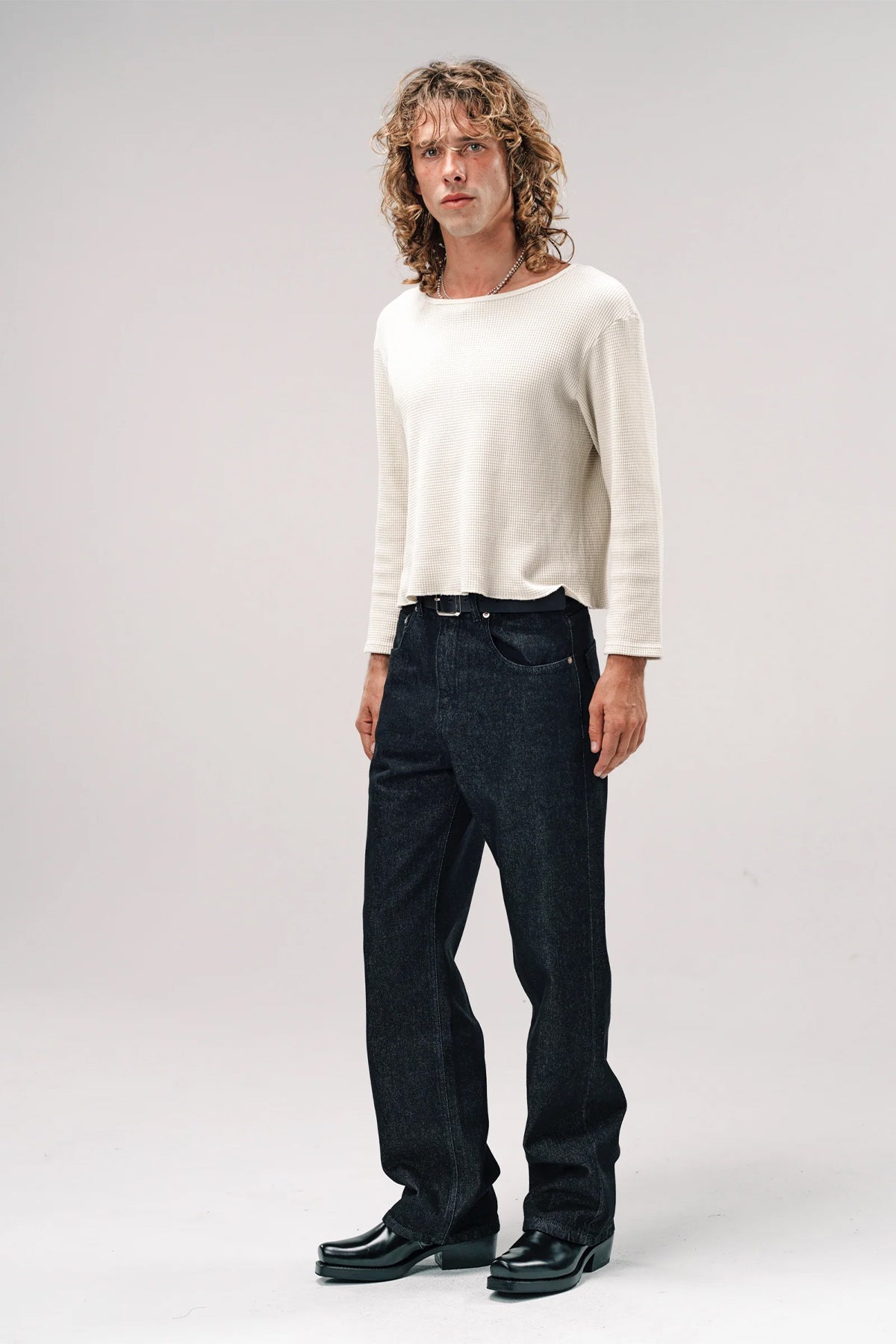 SECOND/LAYER | BLACK BIG PAPI DENIM JEANS