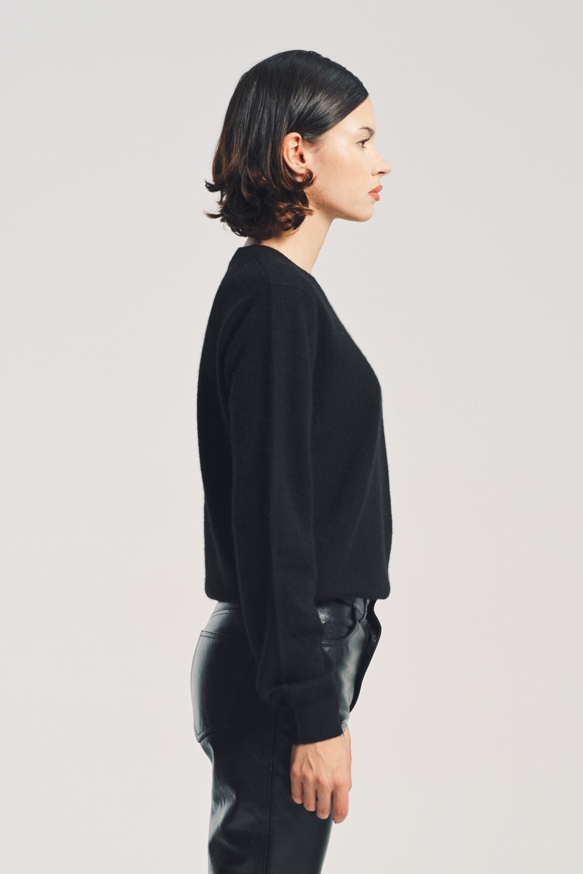 FRENCKENBERGER | MINI R-NECK SWEATER