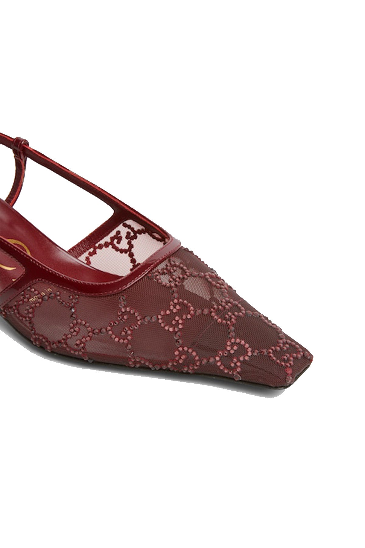 GUCCI | GG CRYSTAL SLINGBACK PUMP SANDALS