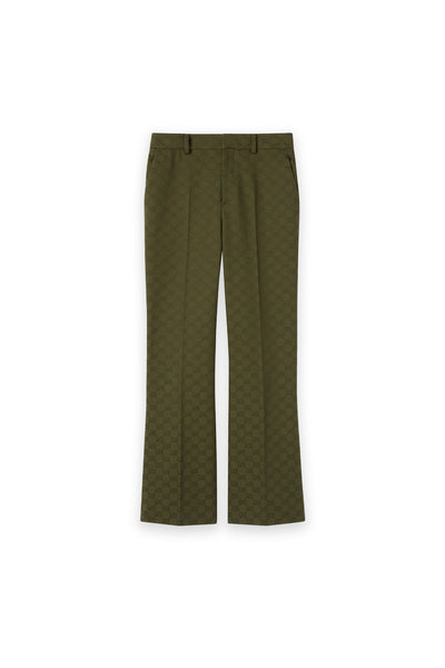 GUCCI used. LINE pants Sサイズ Gucci Grey Green Red Technical Nylon Web Stripe Sweat Pants
