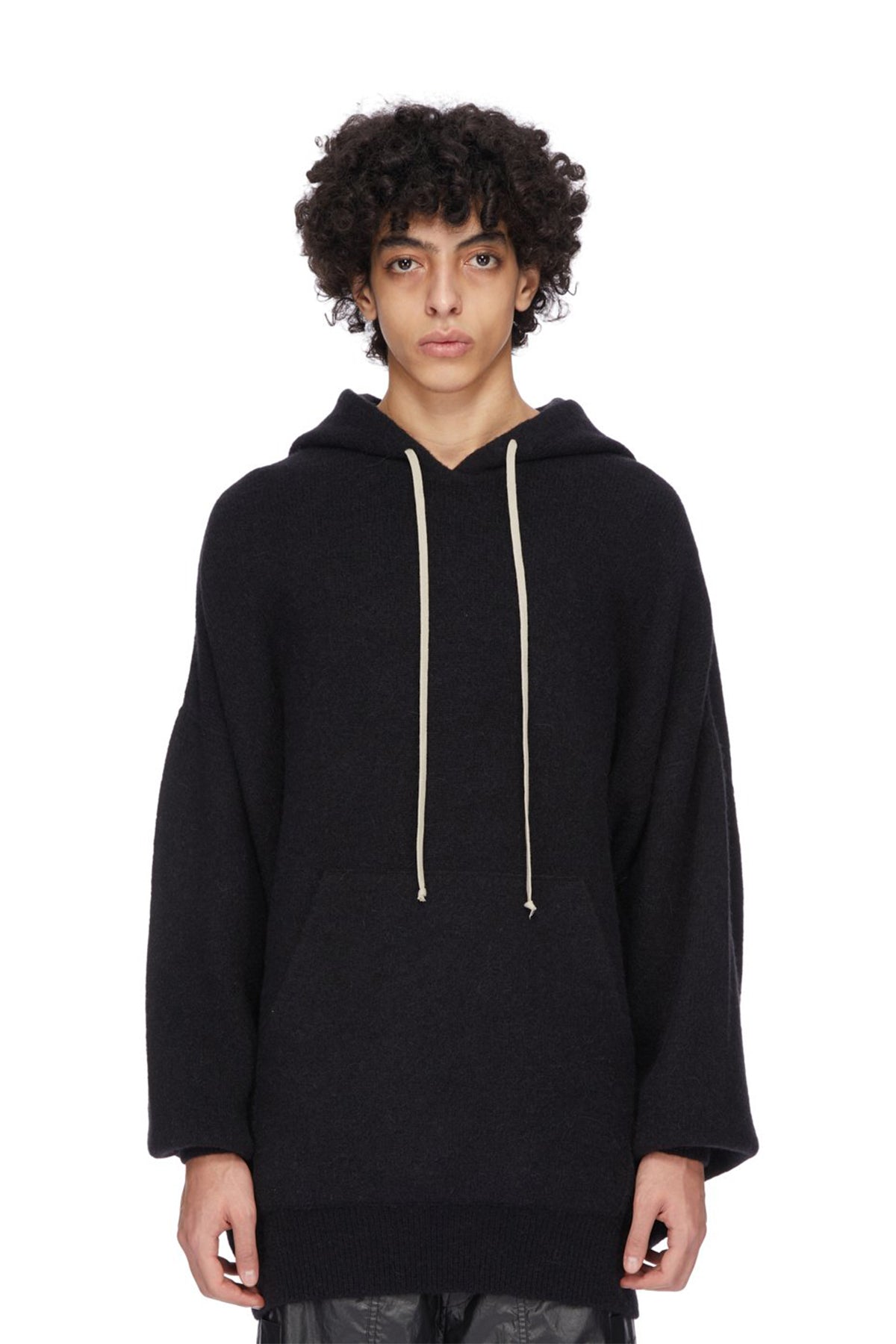Rick owens 25ss knit hoodie リックオウエンス Rick Owens - Textured-Knit Zip-Up Hoodie - Brown Rick Owens