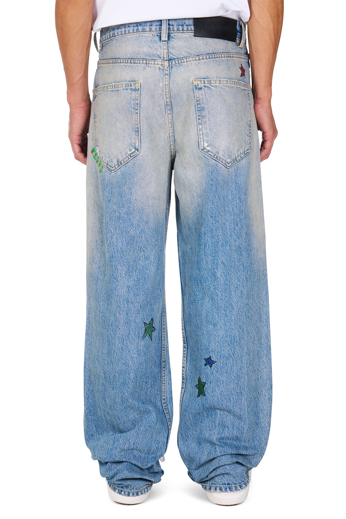 NAHMIAS | BANDAID BAGGY JEANS - MAXFIELD LA
