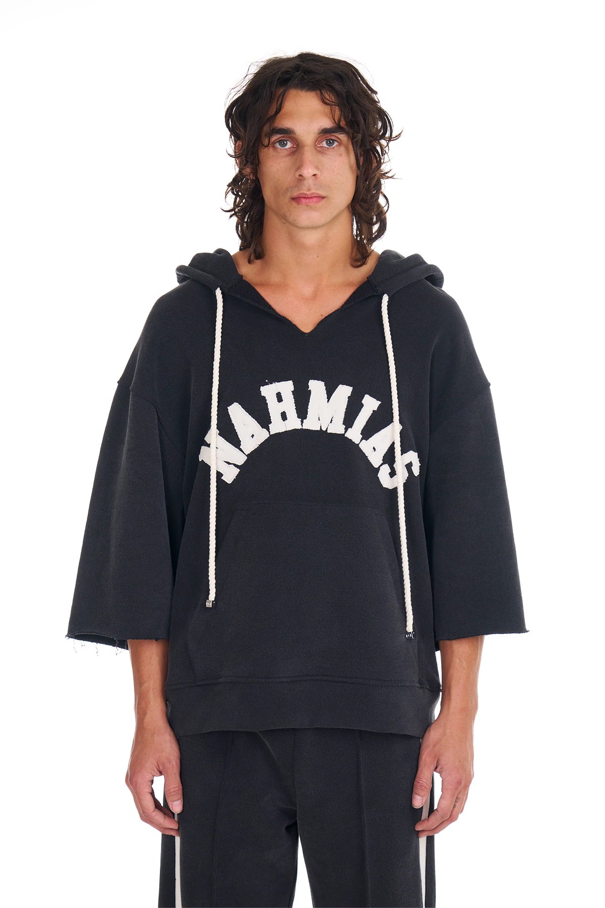 NAHMIAS | LOGO CUT OFF HOODIE