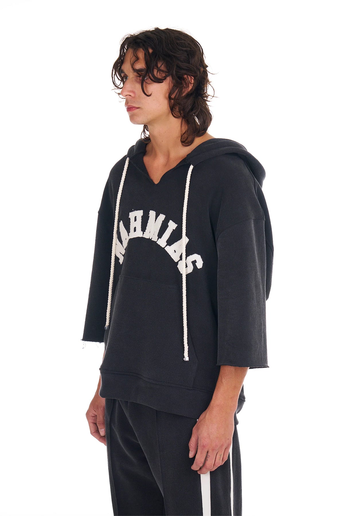 NAHMIAS | LOGO CUT OFF HOODIE