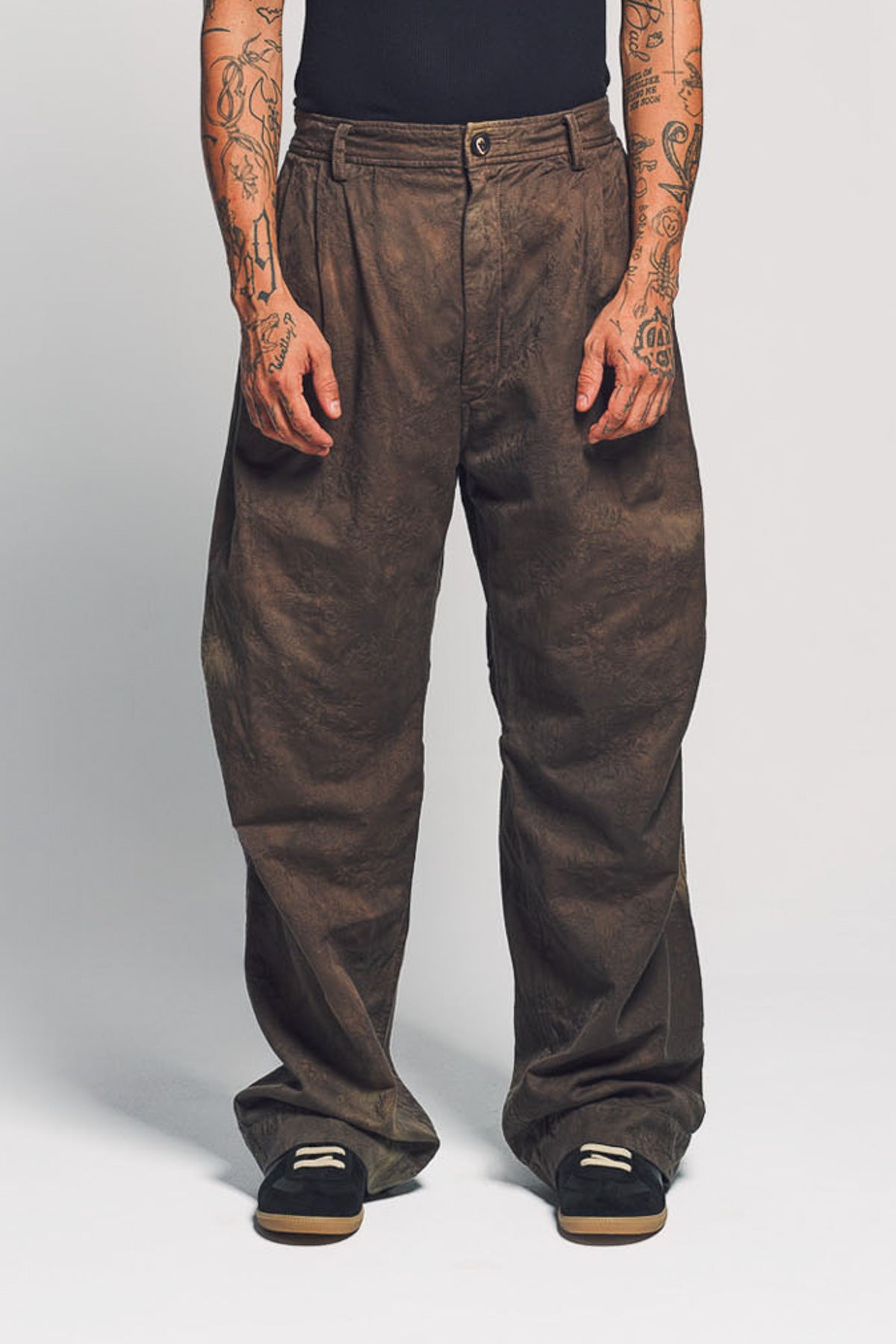 Ziggy Chen サルエルパンツ　サイズ50 ZIGGY CHEN | JACQUARD PATCHWORK TROUSERS