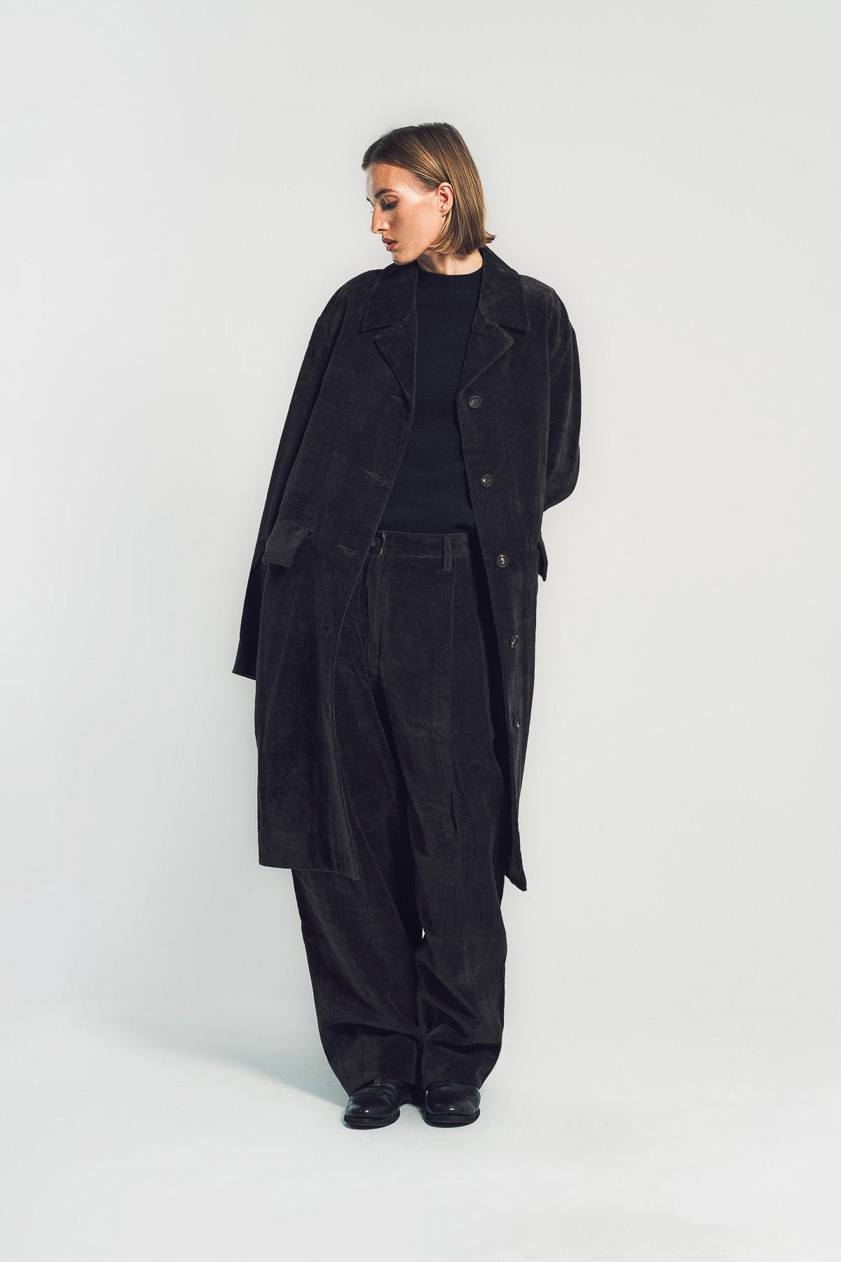 ZIGGY CHEN | SPREAD COLLAR COAT