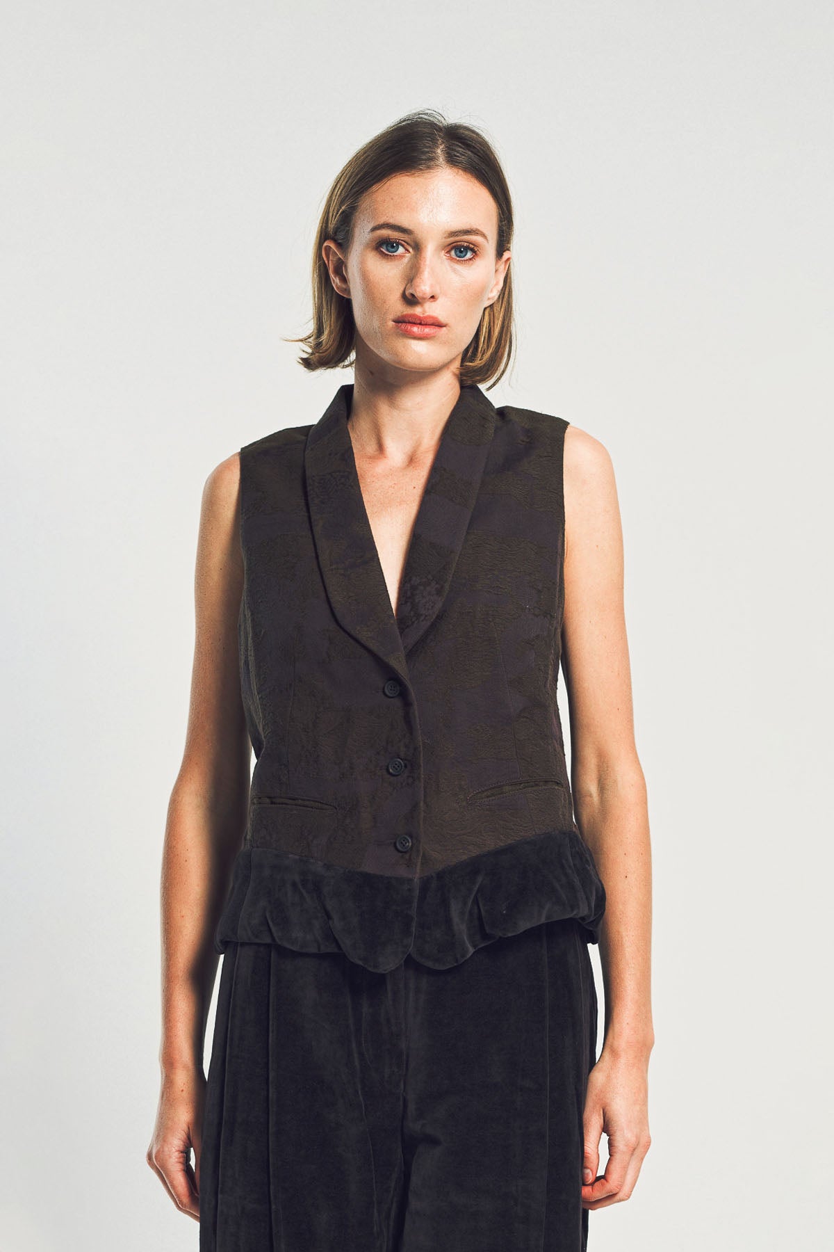 Ziggy Chen 22ss ベスト ZIGGY CHEN | PATCHWORK VEST