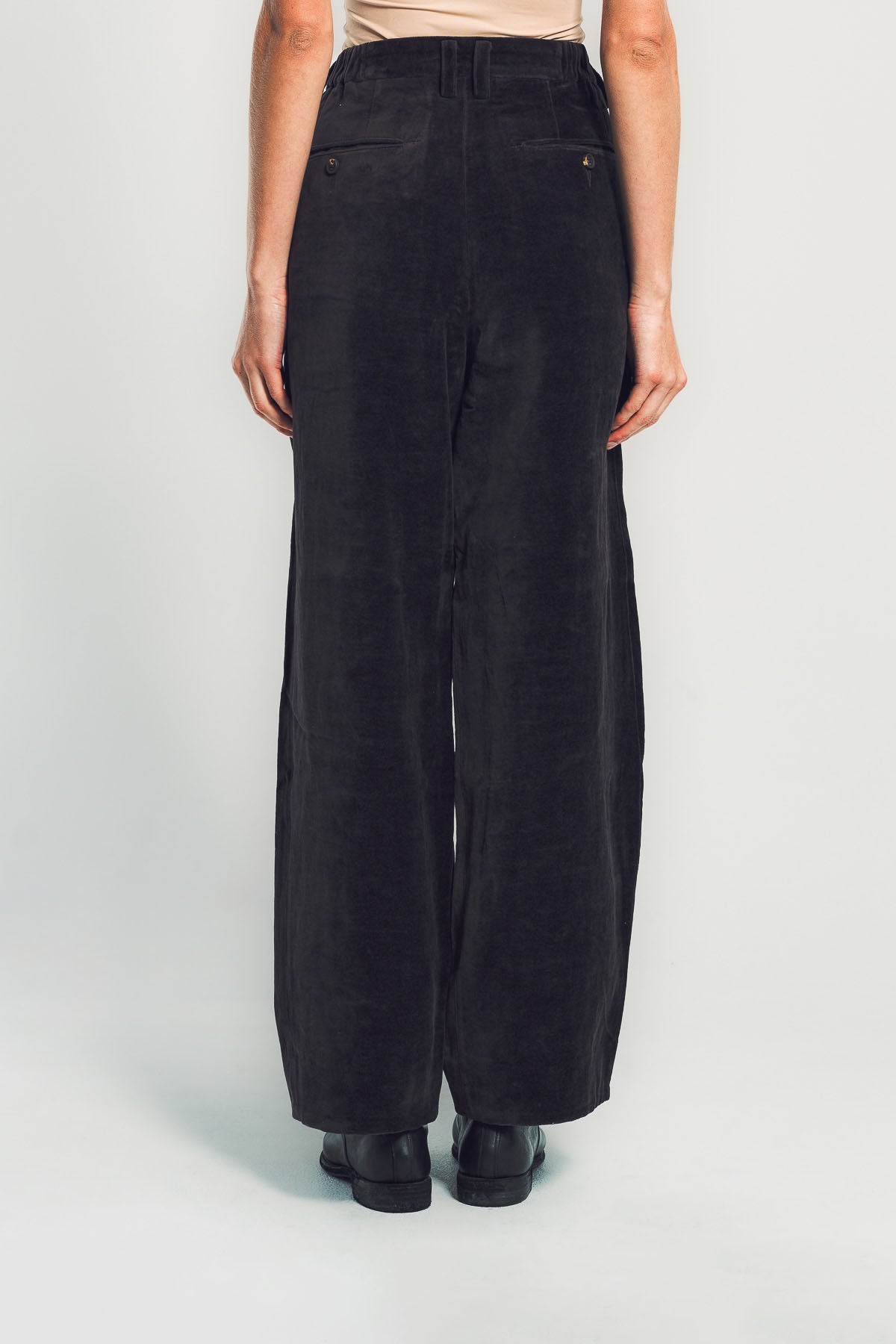 ZIGGY CHEN | WIDE LEG VELVET TROUSERS