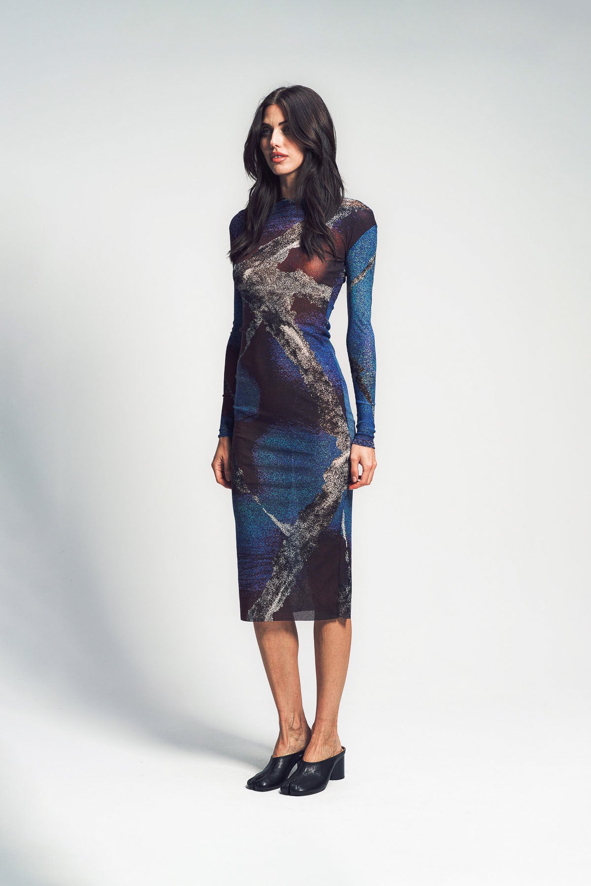 PAULA CANOVAS DEL VAS | ZIGZAG NECKLINE DRESS