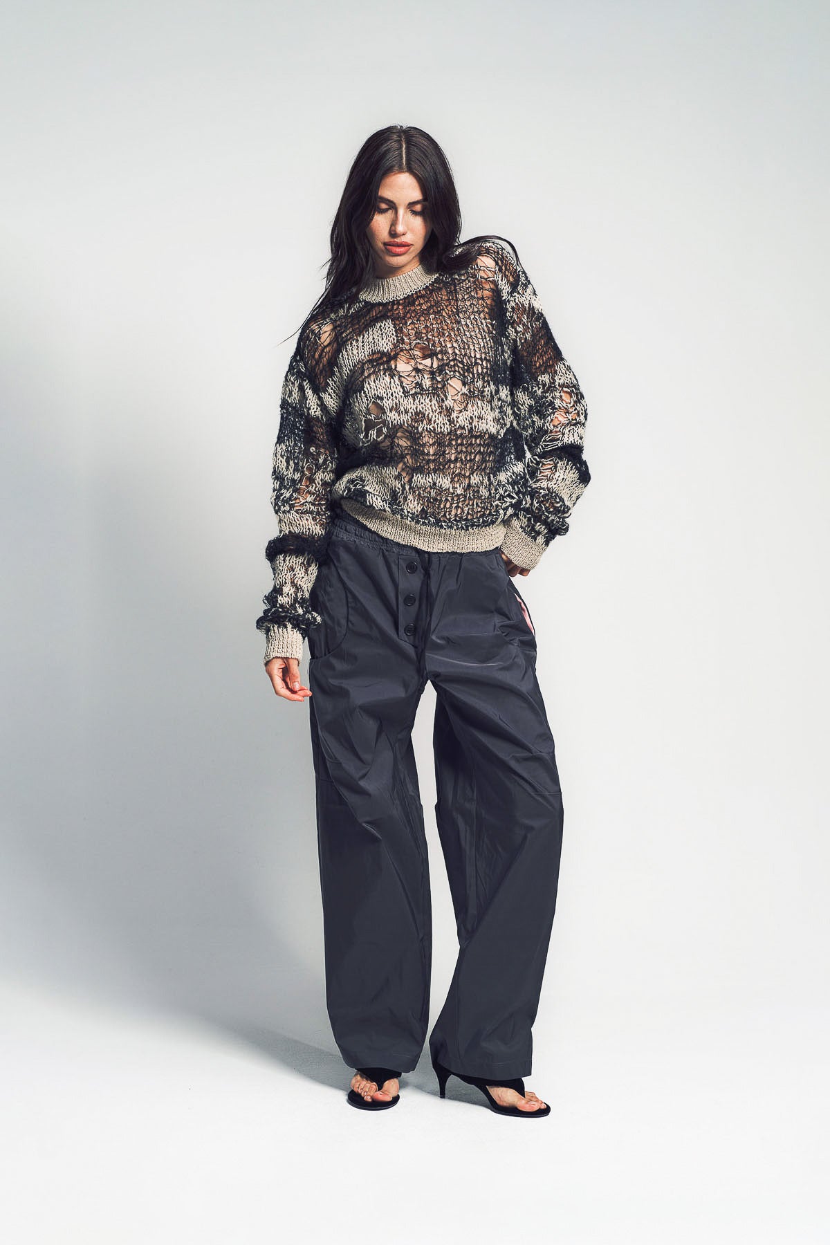 Paula Canovas del Vas ストライプジーンズ PAULA CANOVAS DEL VAS | STRIPE JEANS