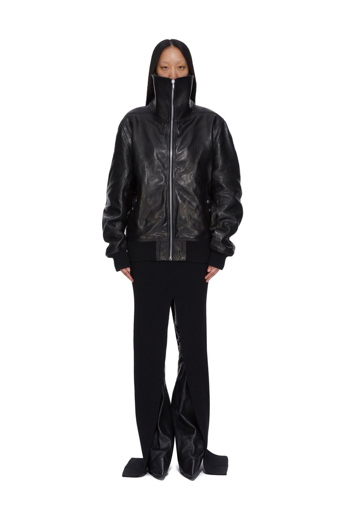 ジャケット・アウター RICK OWENS Jumbo Peter Flight SIZE50 Rick Owens Jumbo Peter Flight Bomber Jacket in Black | SVD