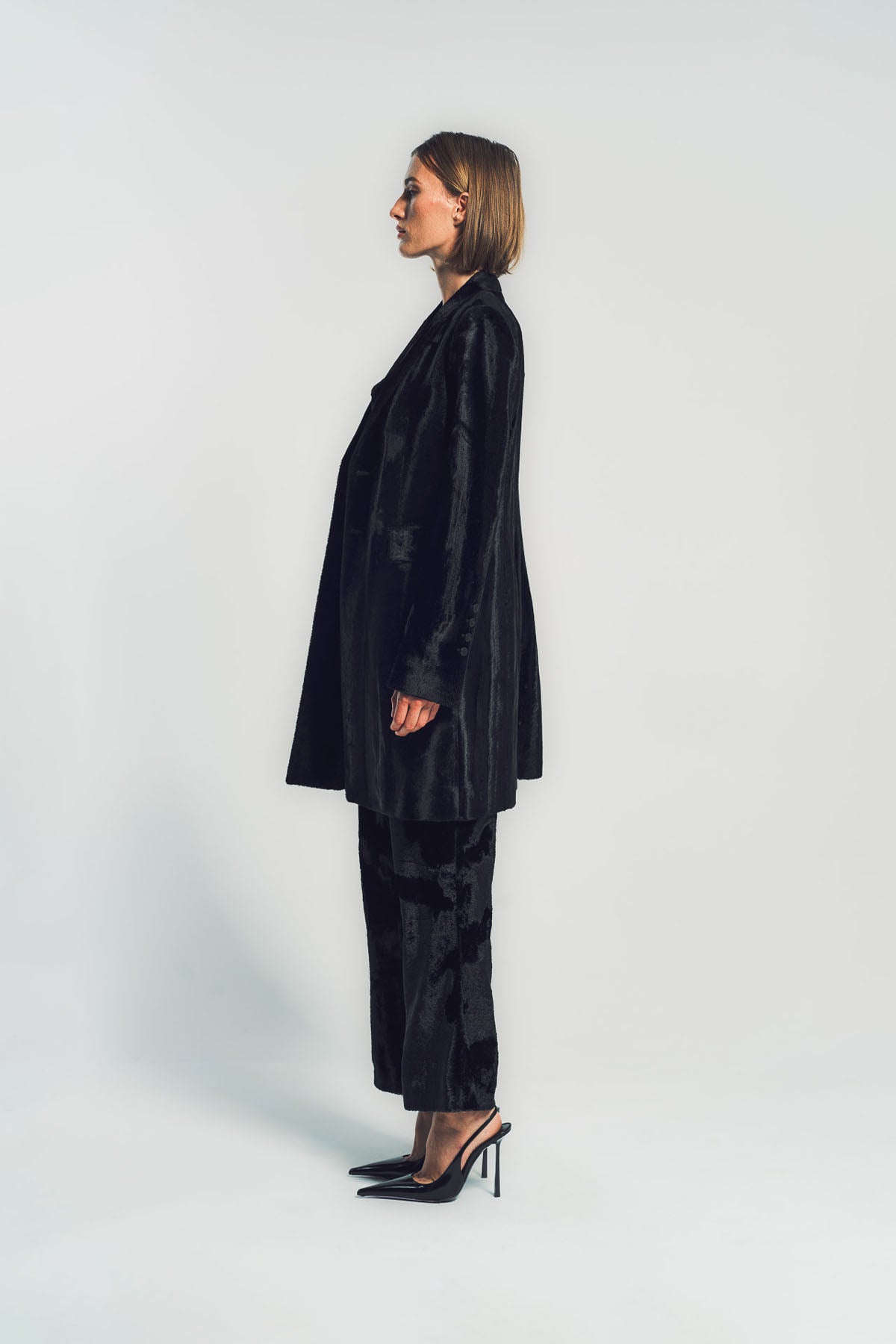 SAPIO | NO. 3 VELVET JERSEY COAT
