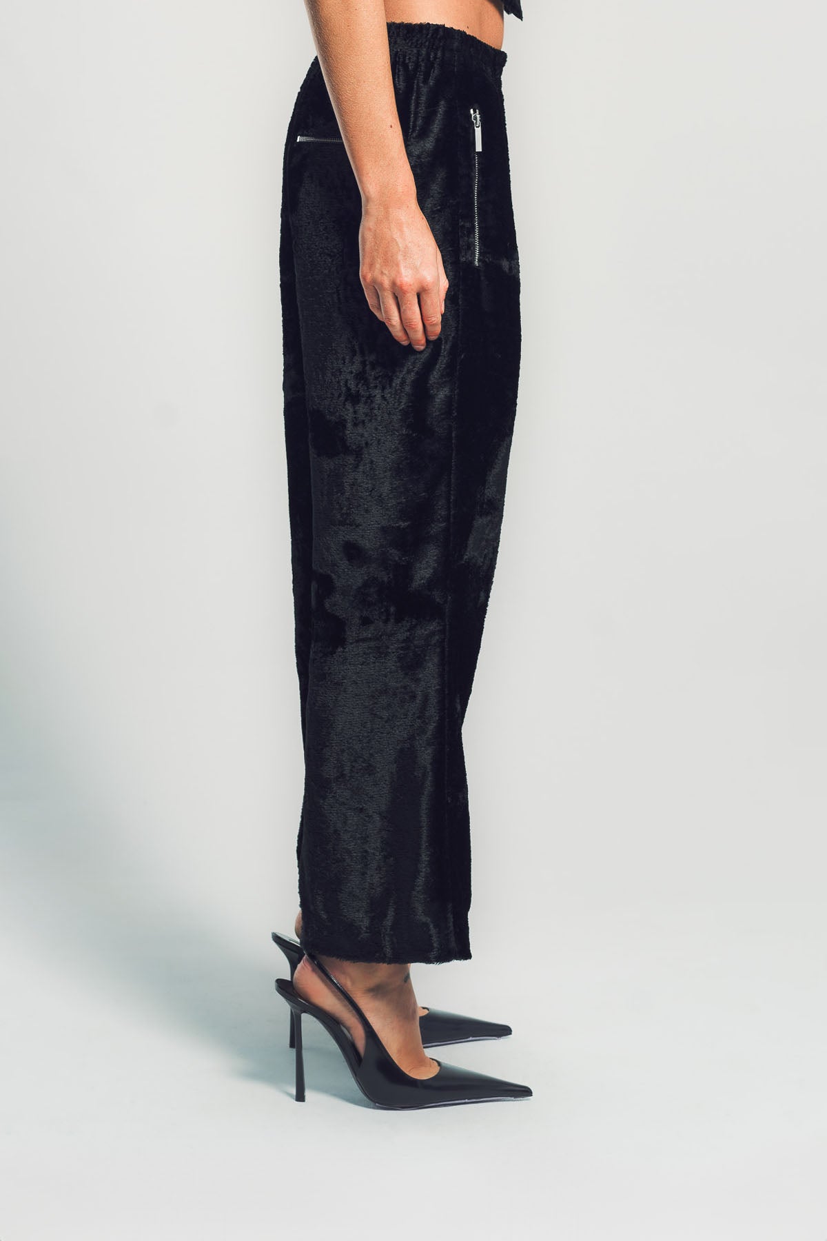 SAPIO | NO. 40 VELVET LONG HAIR JERSEY PANTS