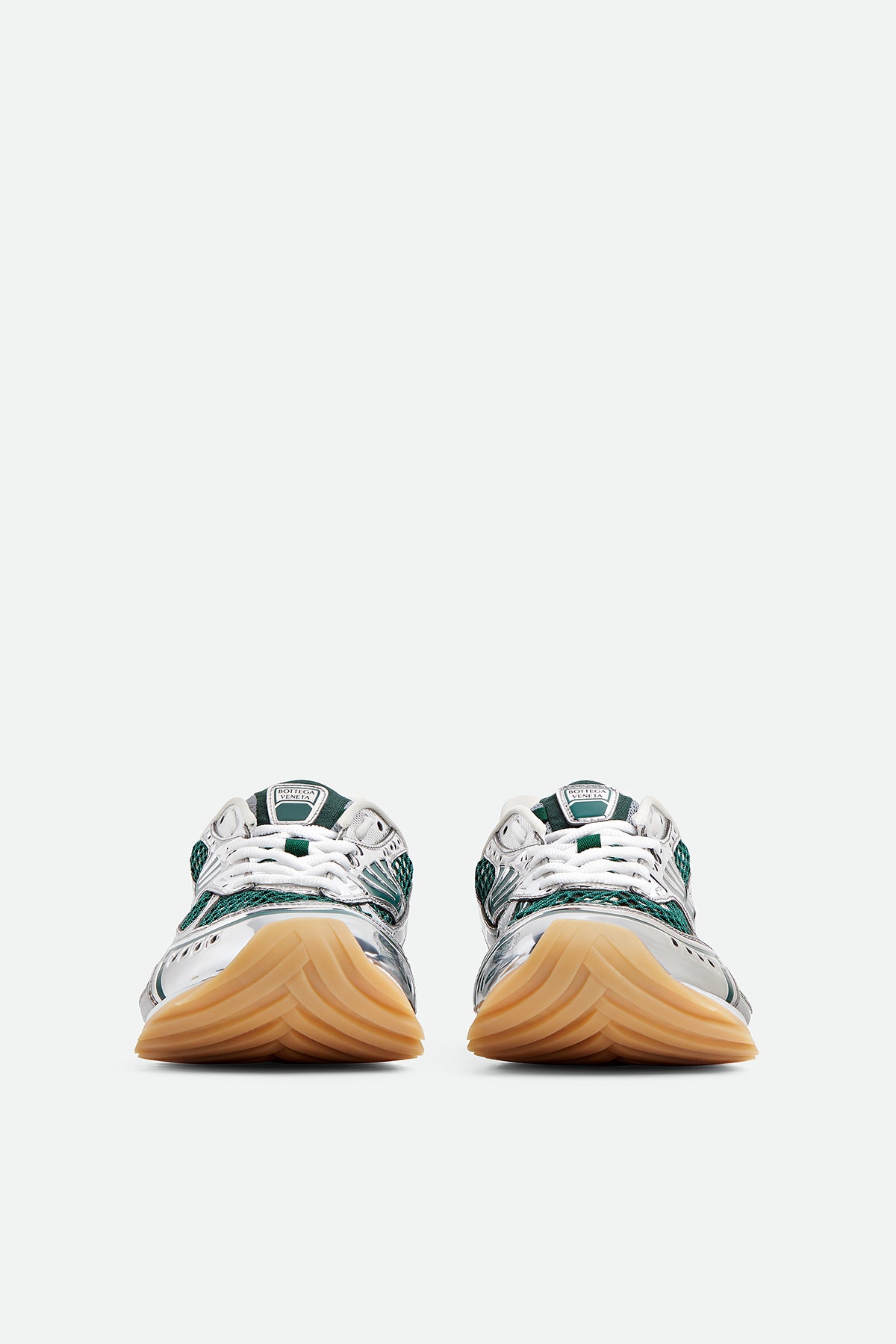 BOTTEGA VENETA | ORBIT SNEAKERS IN BILLIARD & SILVER