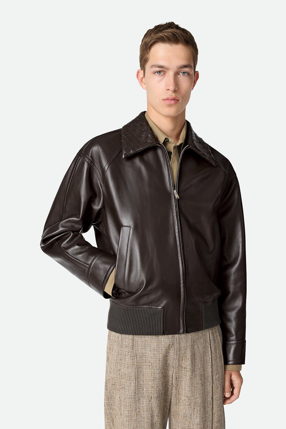 BOTTEGA VENETA | LEATHER BLOUSON