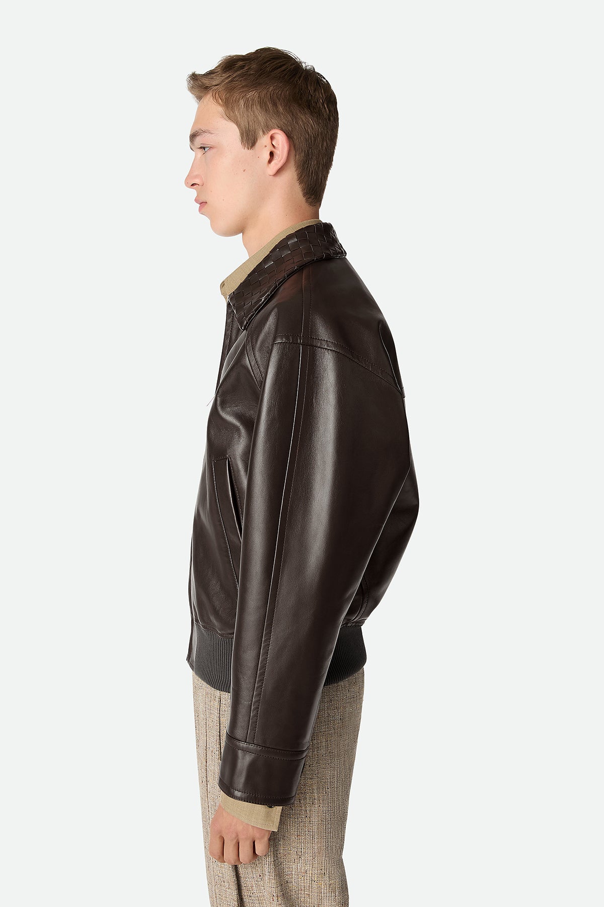 BOTTEGA VENETA | LEATHER BLOUSON