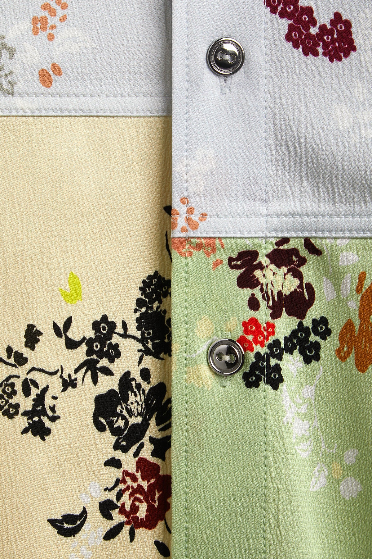 BOTTEGA VENETA | PATCHWORK LONG SLEEVE SHIRT