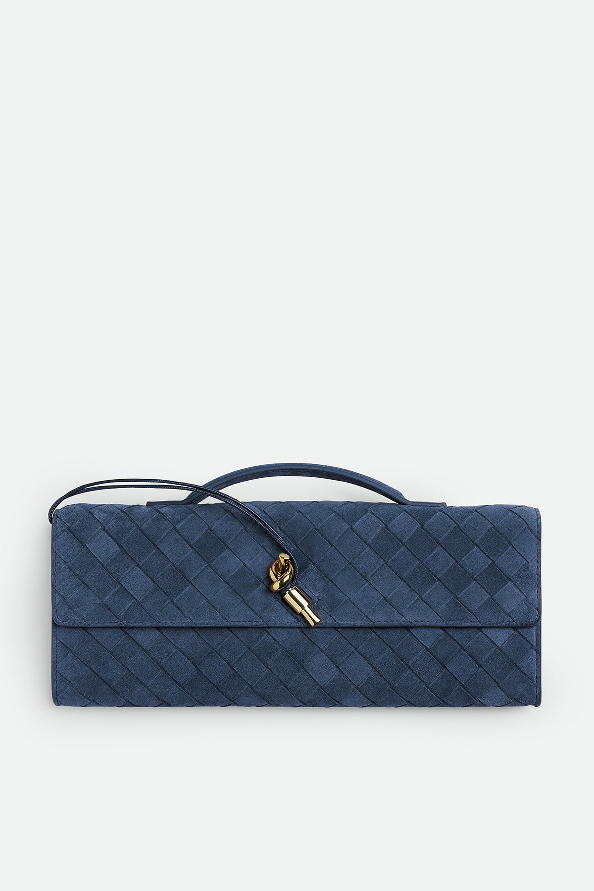 BOTTEGA VENETA | ANDIAMO CLUTCH IN NEPTUNE & MUSE