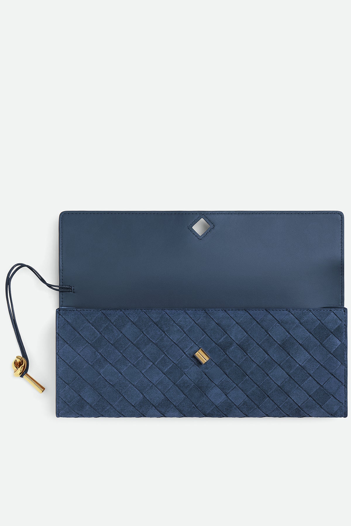 BOTTEGA VENETA | ANDIAMO CLUTCH IN NEPTUNE & MUSE