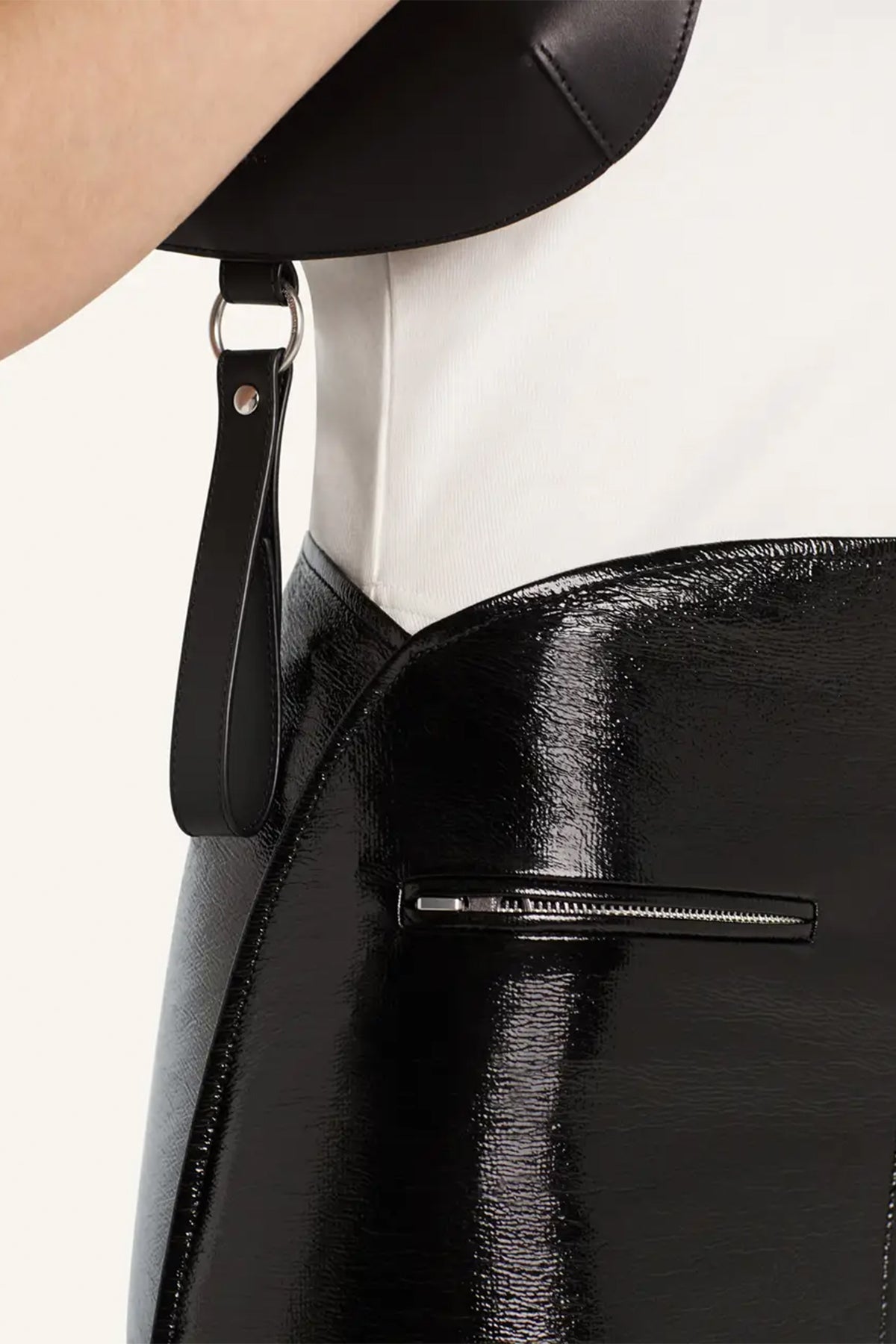 COURRÈGES | CIRCLE VINYL SKIRT