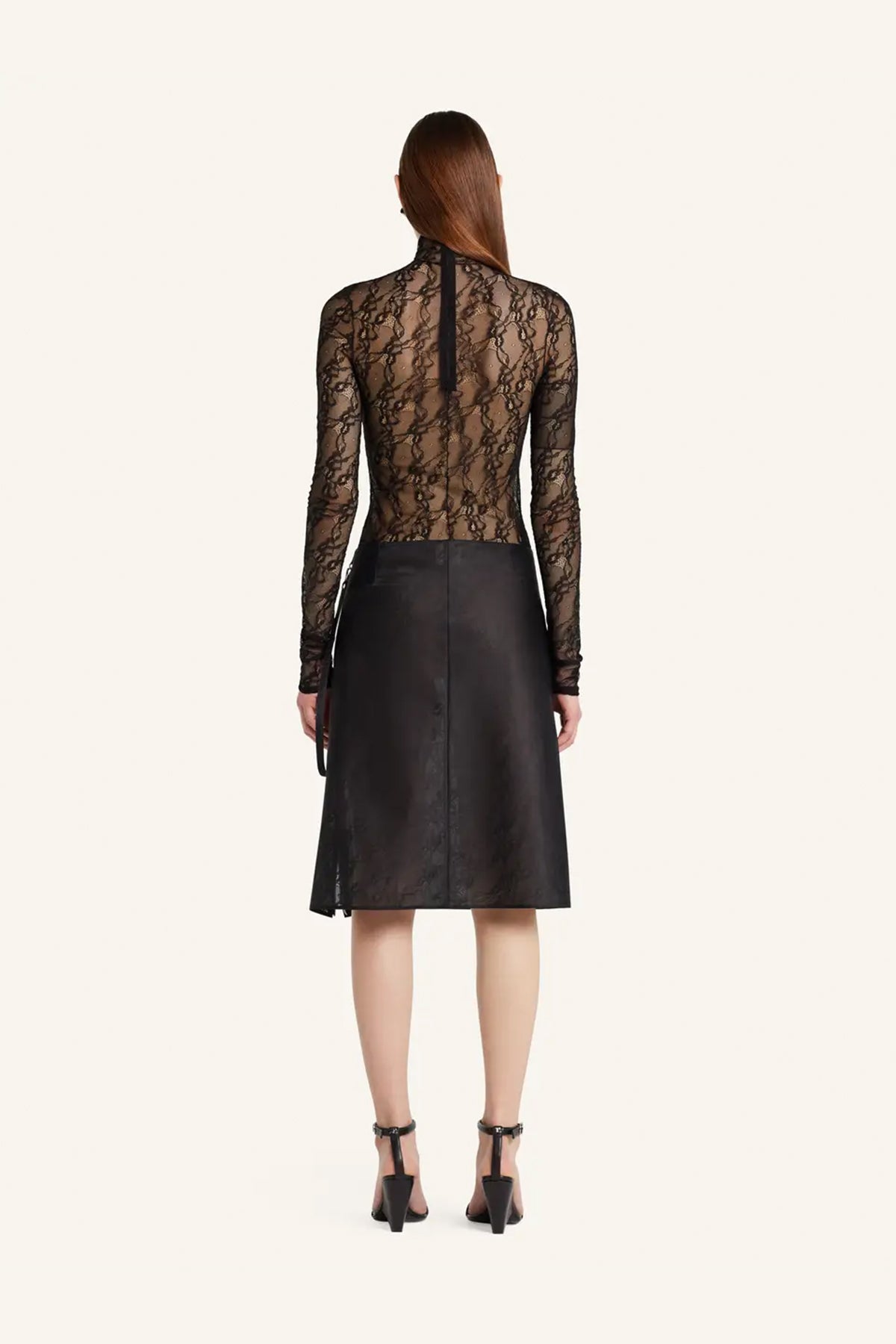 COURRÈGES | LACE MOCKNECK TOP