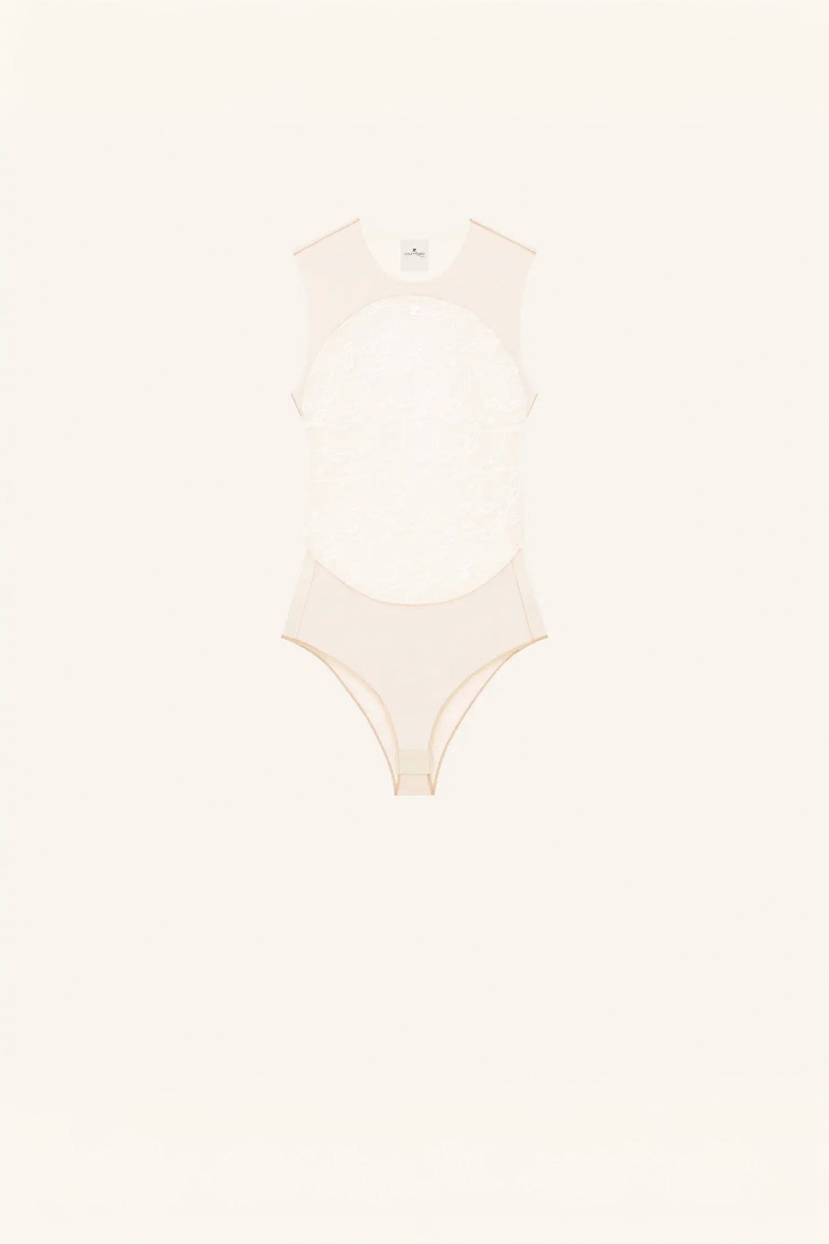 COURRÈGES | ILLUSION CIRCLE LACE BODYSUIT