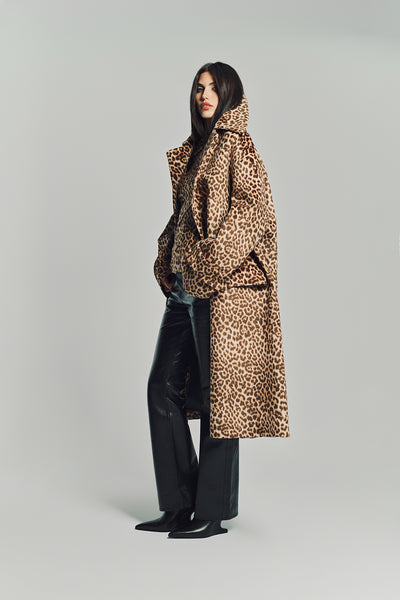 【fenon】 leopard long trench coat Amazon.com: Sexyshine Women's Leopard Print Long Trench Coat