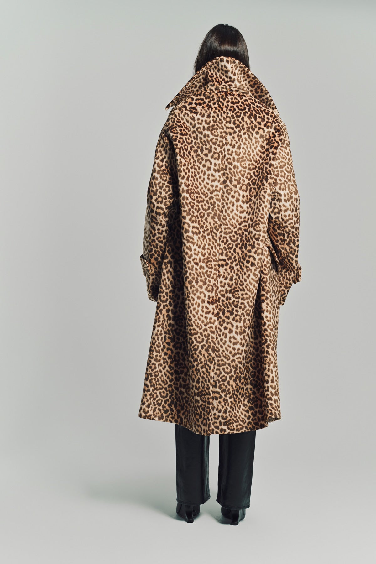 DURAN LANTINK | OVERSIZED LEOPARD TRENCH COAT