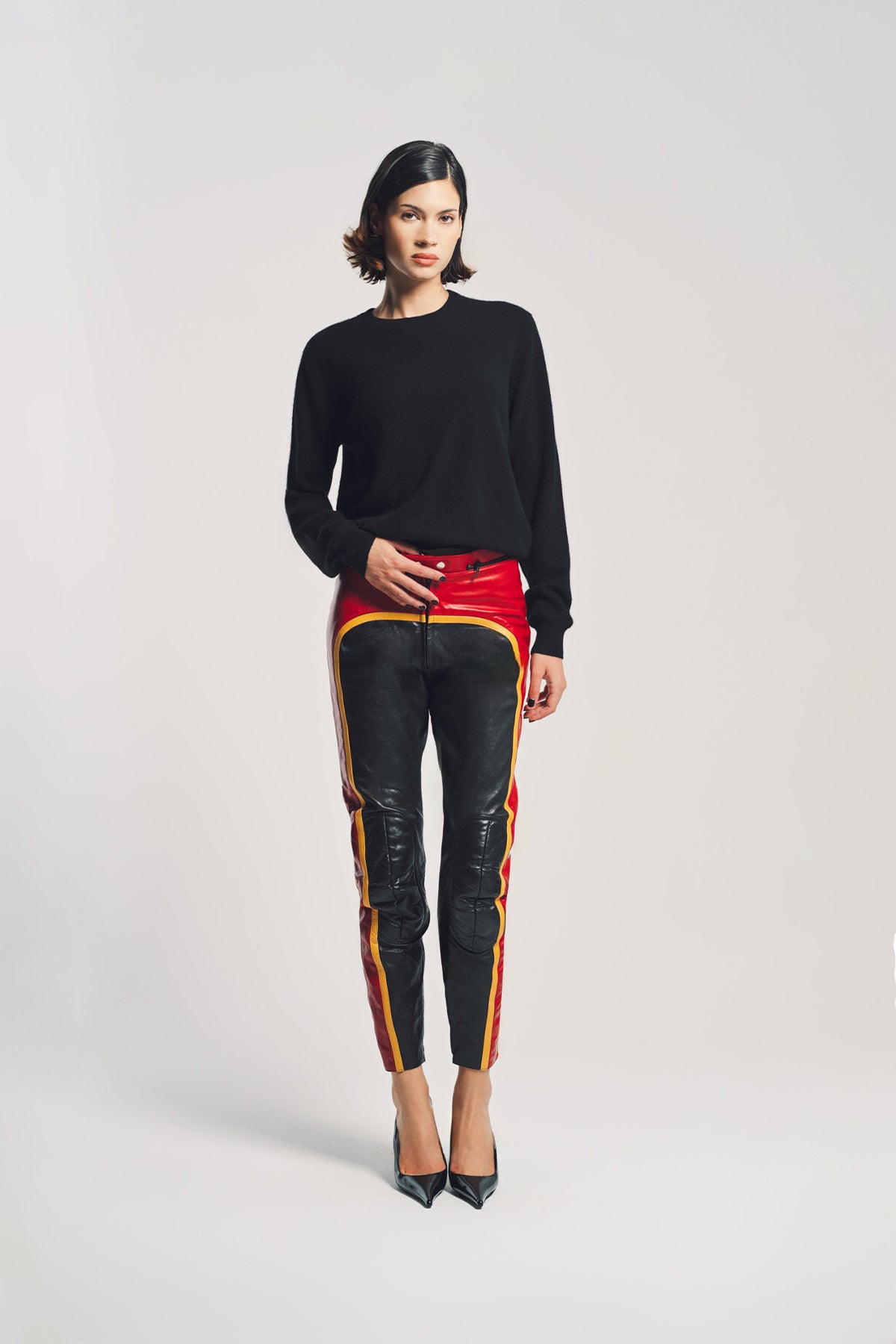 DURAN LANTINK | LEATHER BIKER PANTS