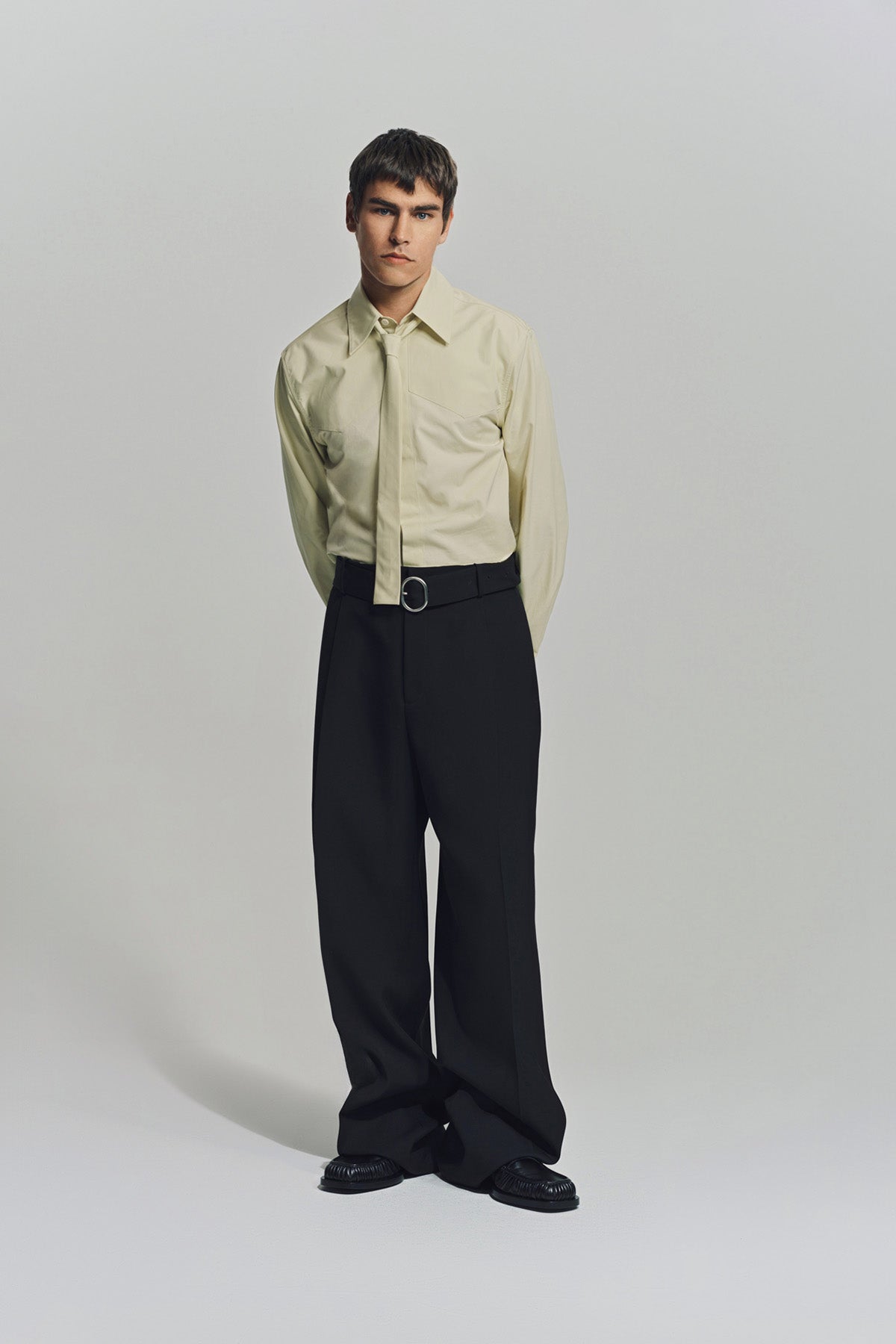 JIL SANDER | REGULAR FIT SHIRT WITH TIE