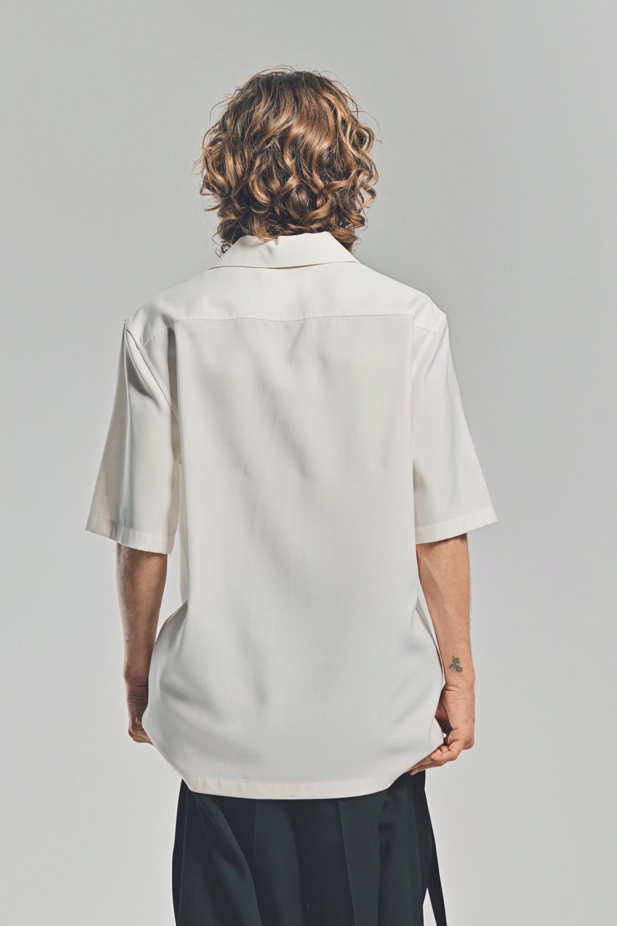 JIL SANDER | WOOL CANVAS POLO SHIRT