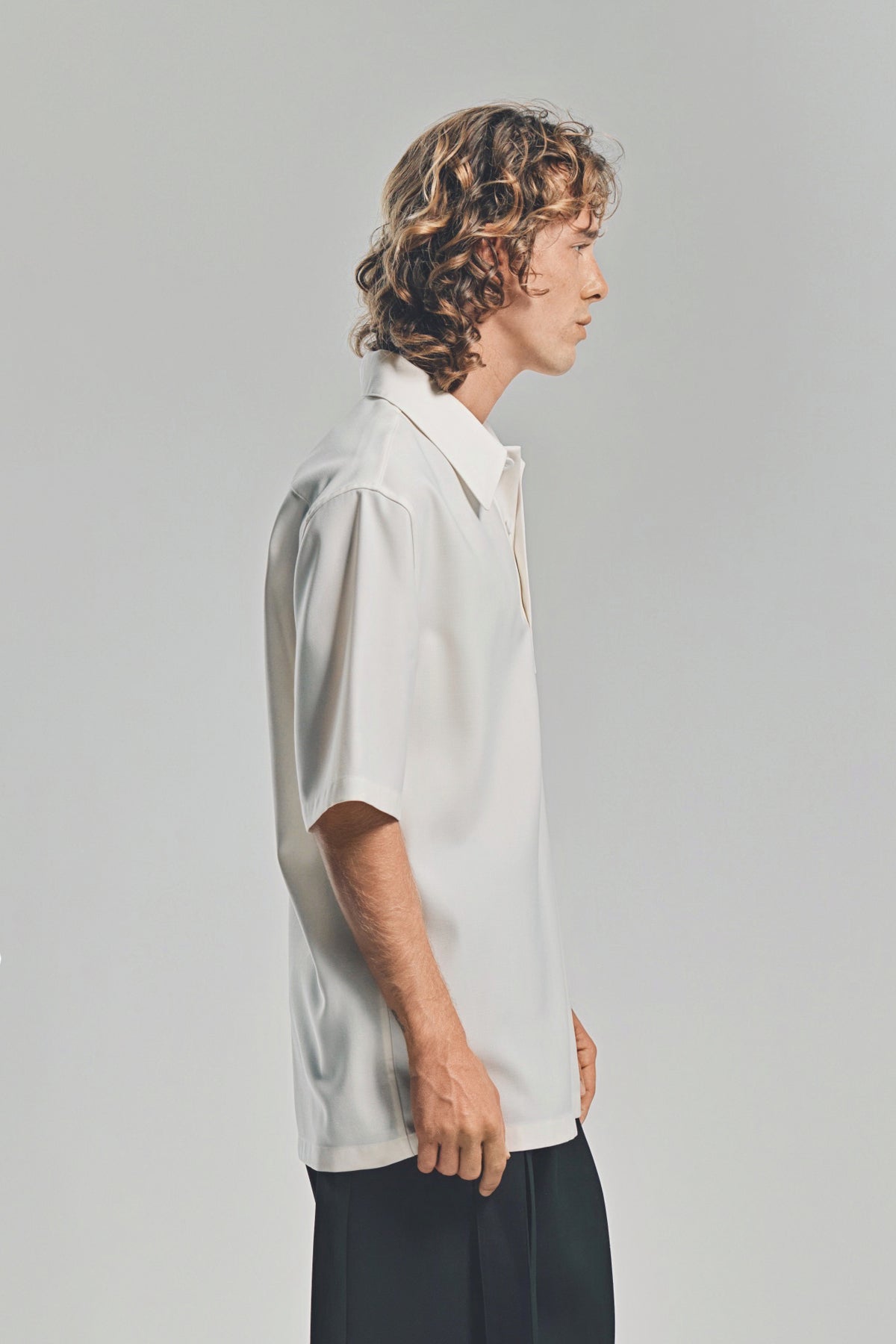 JIL SANDER | WOOL CANVAS POLO SHIRT