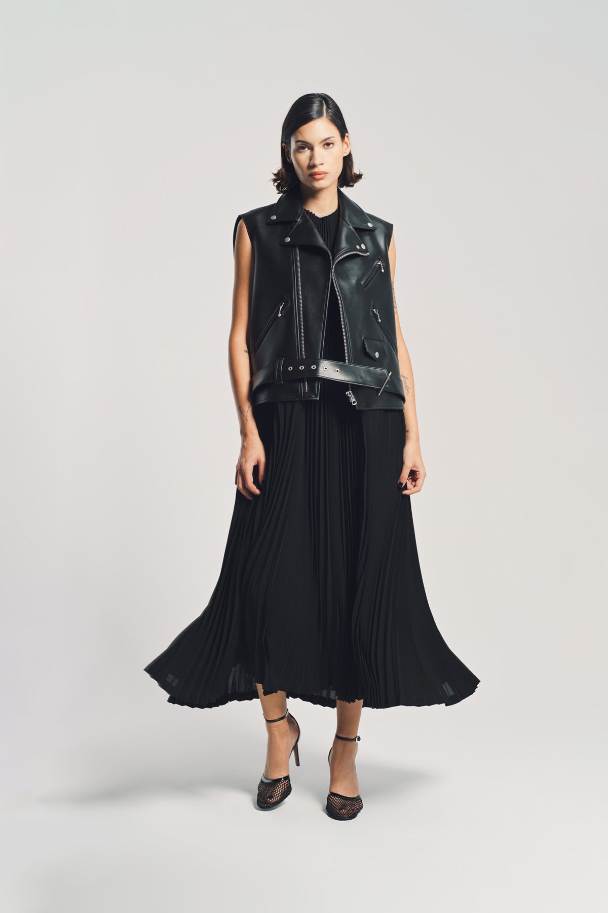 JUNYA WATANABE | FAUX LEATHER MAXI DRESS