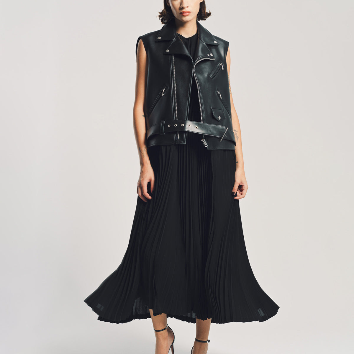 JUNYA WATANABE | FAUX LEATHER MAXI DRESS JUNYA WATANABE | FAUX LEATHER MAXI DRESS