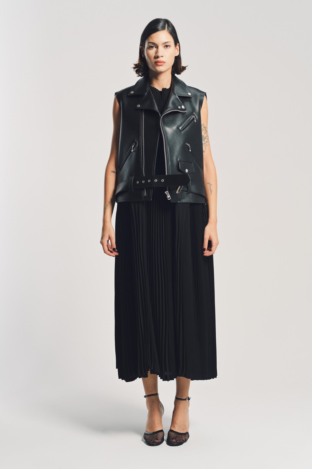JUNYA WATANABE | FAUX LEATHER MAXI DRESS