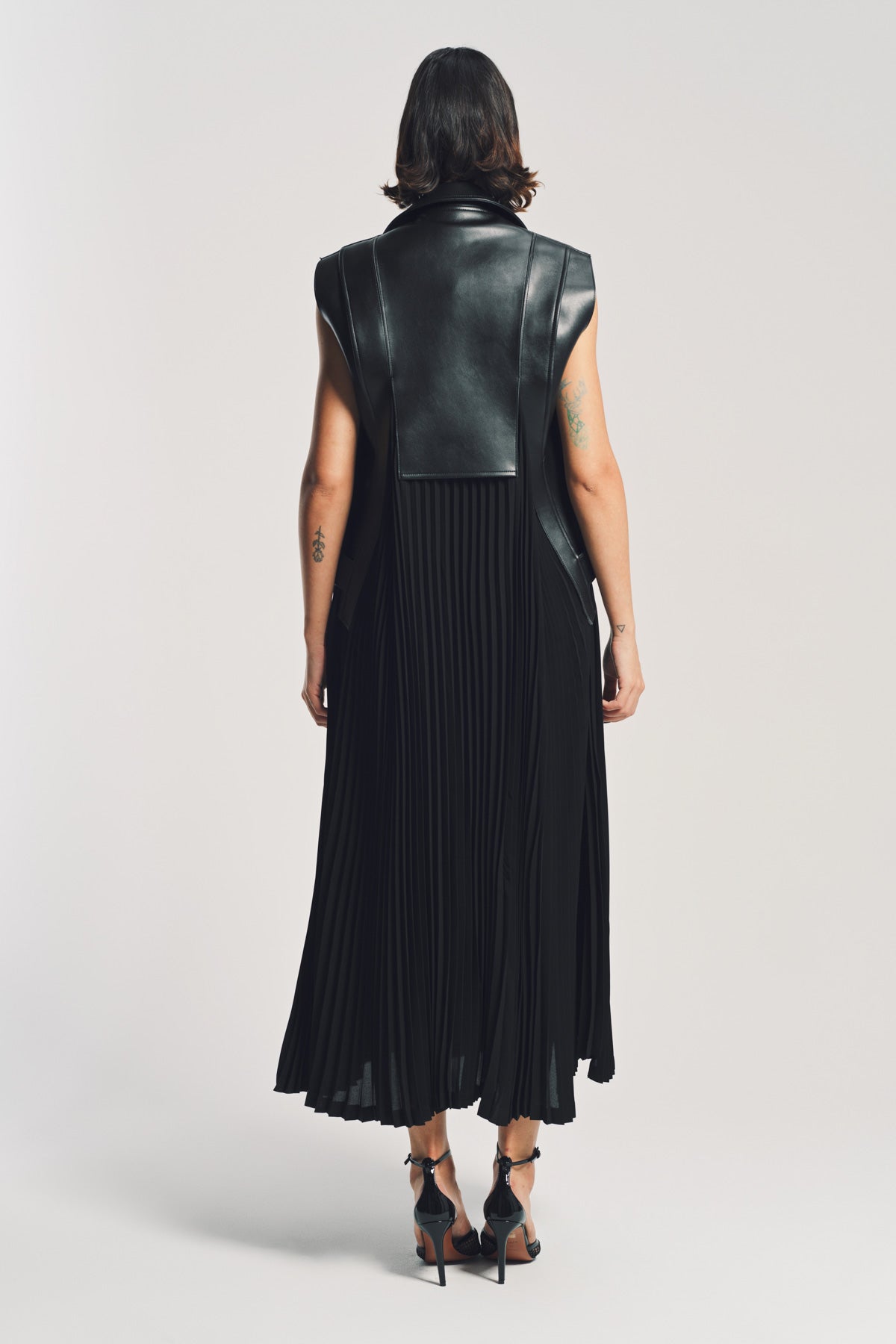 JUNYA WATANABE | FAUX LEATHER MAXI DRESS