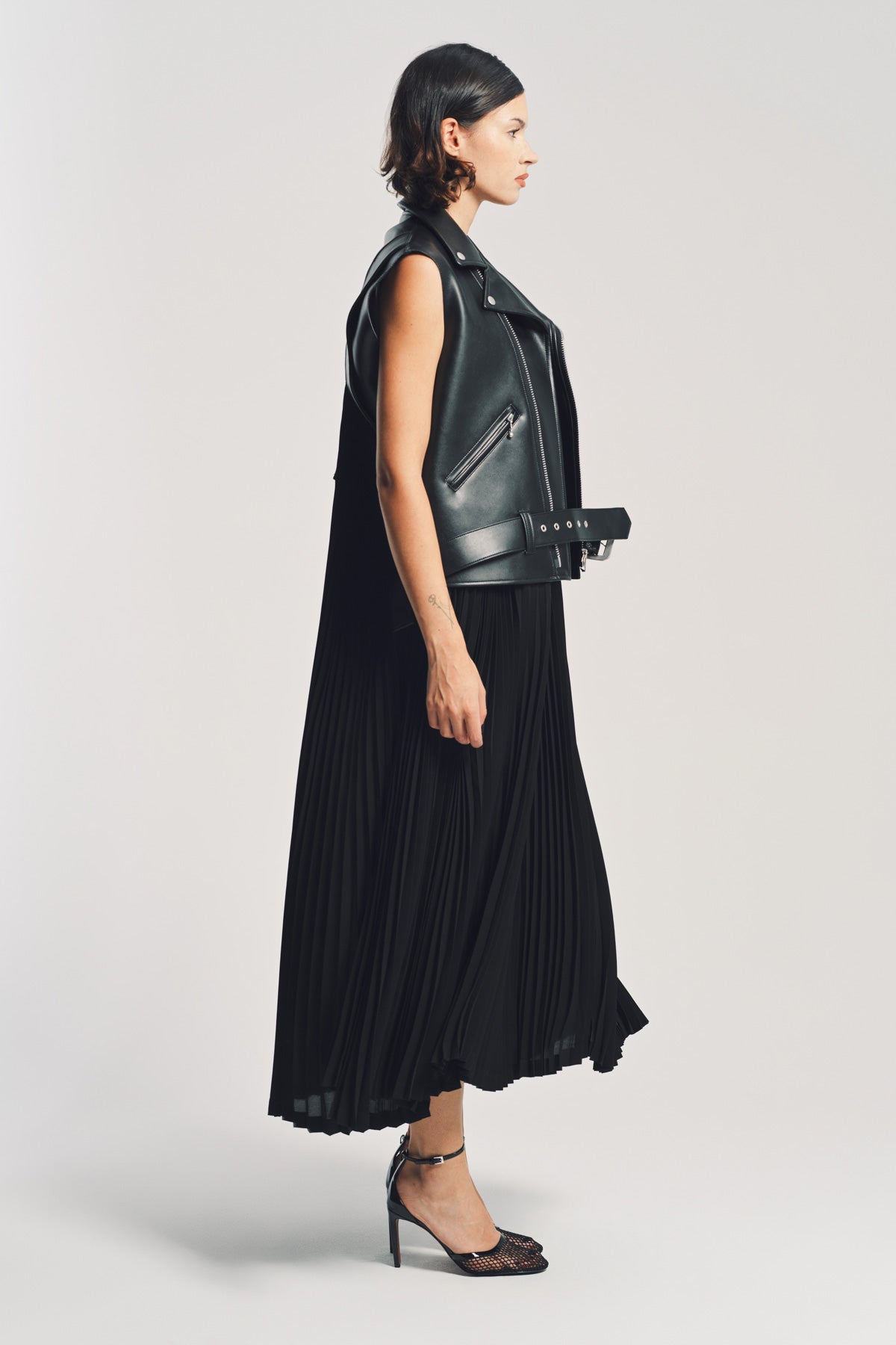 JUNYA WATANABE | FAUX LEATHER MAXI DRESS