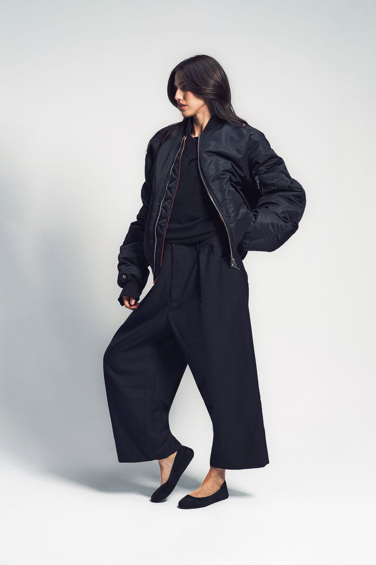 NOIR KEI NINOMIYA | NYLON TWILL BOMBER JACKET