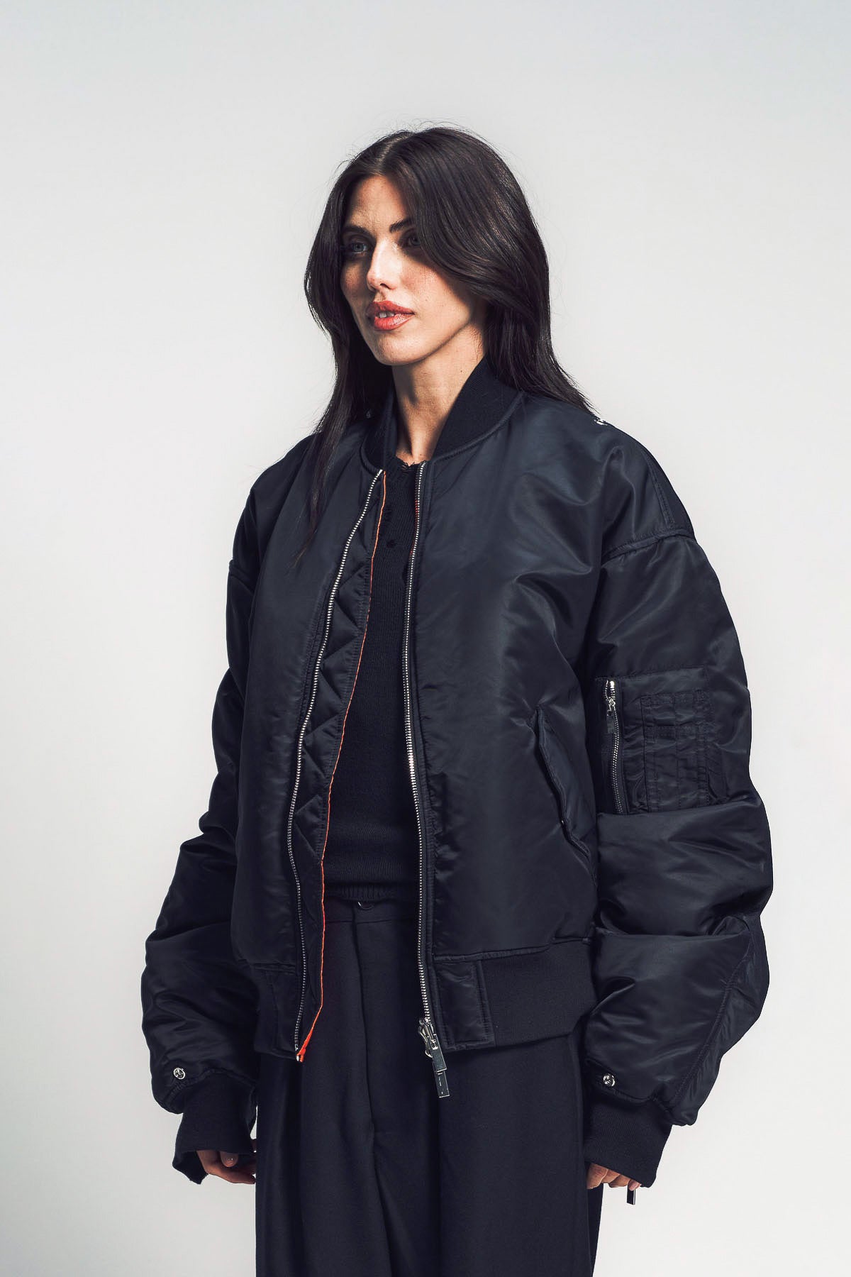 NOIR KEI NINOMIYA | NYLON TWILL BOMBER JACKET