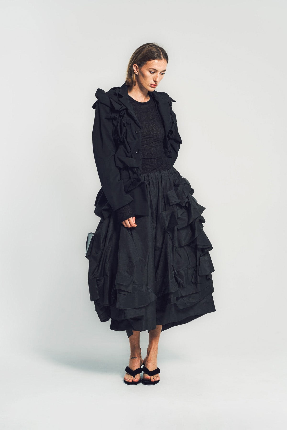 COMME DES GARCONS | TROPICAL NYLON PANTS