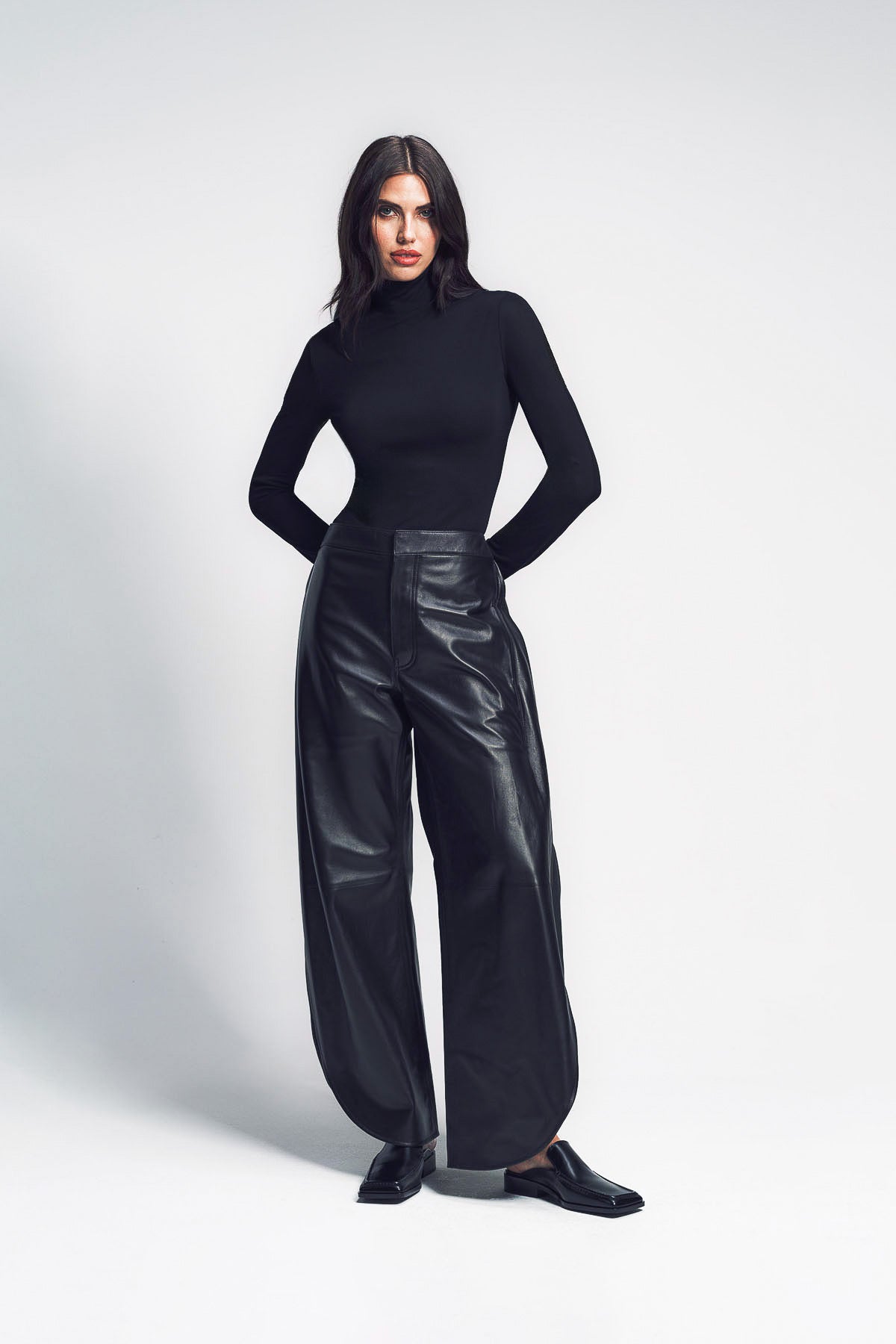 ALAÏA | FLUID JERSEY HEART BODYSUIT