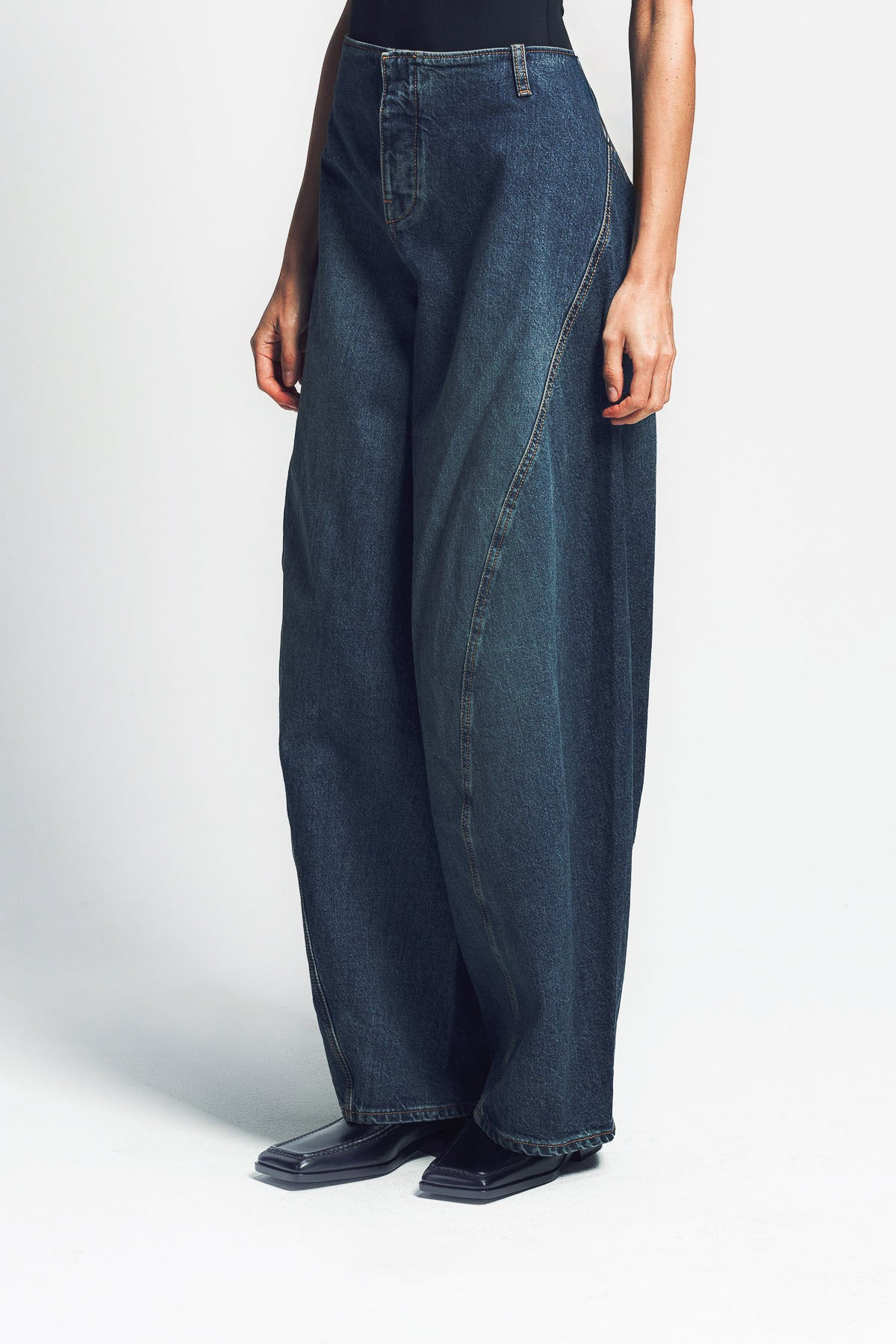 ALAÏA | DENIM CARGO PANTS