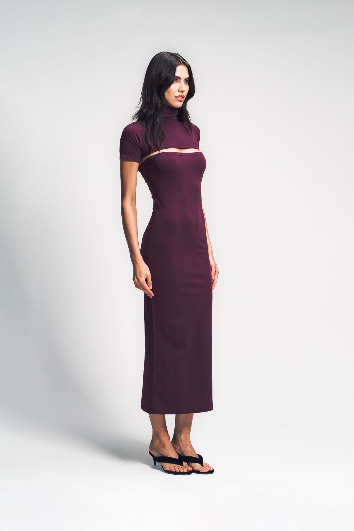 ALAÏA | SECOND-SKIN KNIT CUT-OUT DRESS
