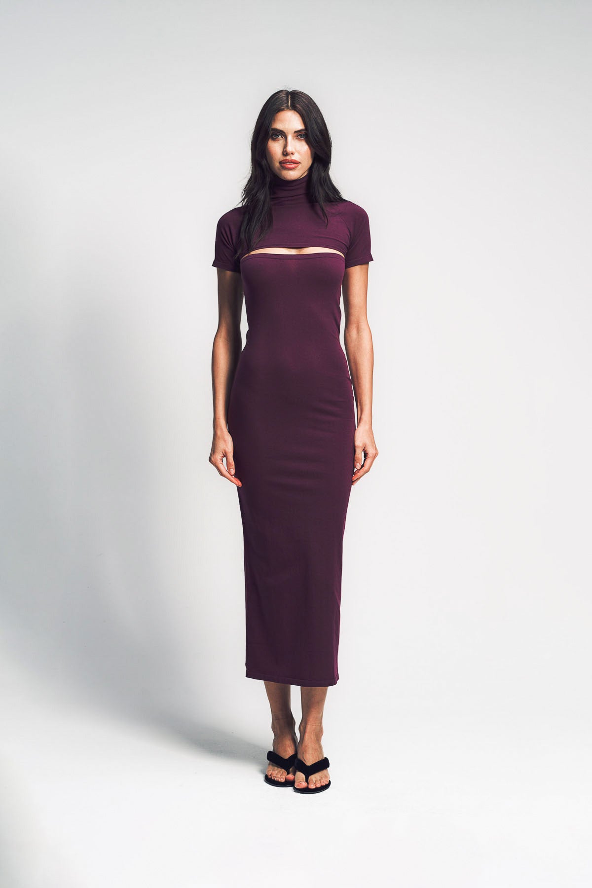 ALAÏA | SECOND-SKIN KNIT CUT-OUT DRESS