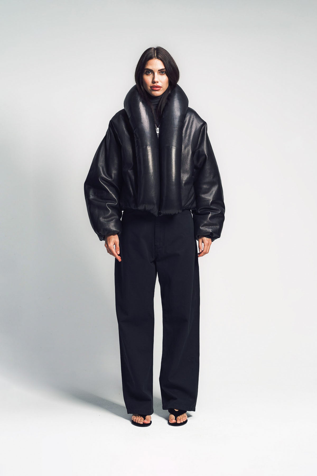 ALAÏA | LAMBSKIN PADDED BOMBER