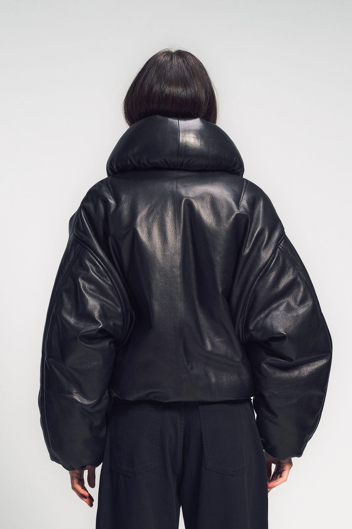 ALAÏA | LAMBSKIN PADDED BOMBER