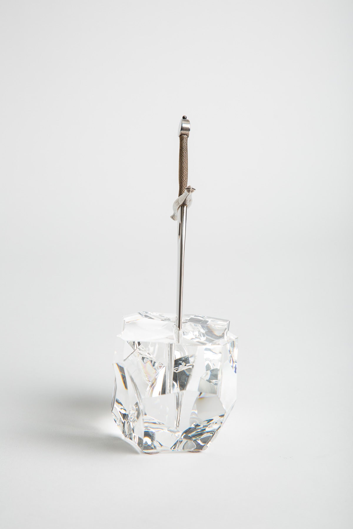 James Houston for Steuben | 1964 Excalibur Paperweight & Letter Opener