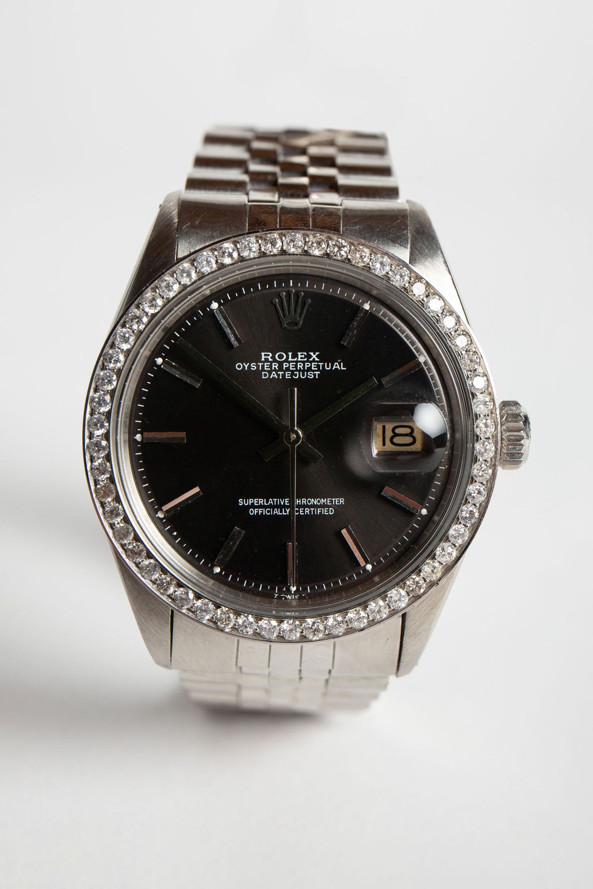 ROLEX | 1968 ROLEX DIAMOND DATEJUST WATCH